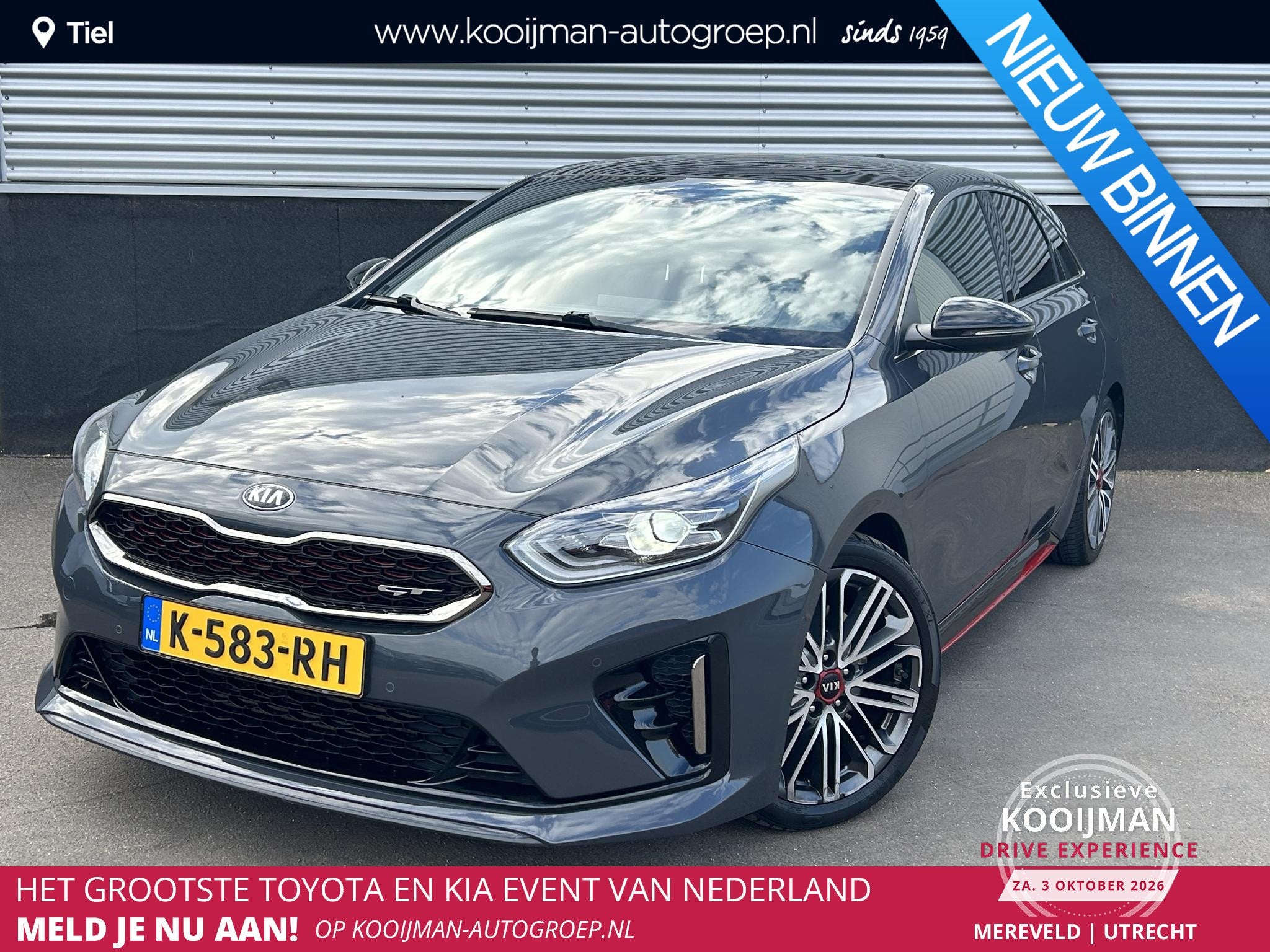 Kia ProCeed 1.6 T-GDI GT 204PK! Schuif/kanteldak, Seat memor, Auto's, Gebruikt, 16 km/l, 66 €/maand, 5 stoelen