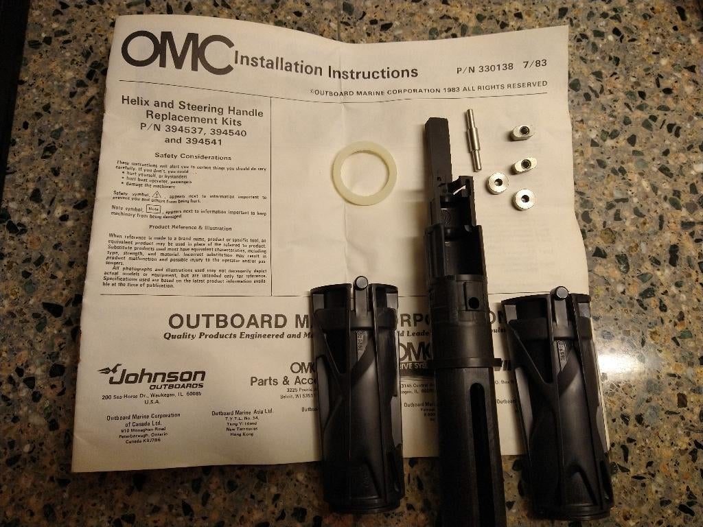 OMC Helix  Gas-stuurhendel handvat reparatie kit 4.5-55pk., Ophalen of Verzenden, Nieuw, Motor en Techniek