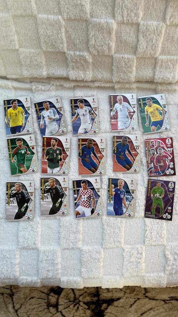 2018 world cup panini kaarten, Hobby en Vrije tijd, Stickers en Plaatjes, Ophalen, Zo goed als nieuw, Meerdere plaatjes