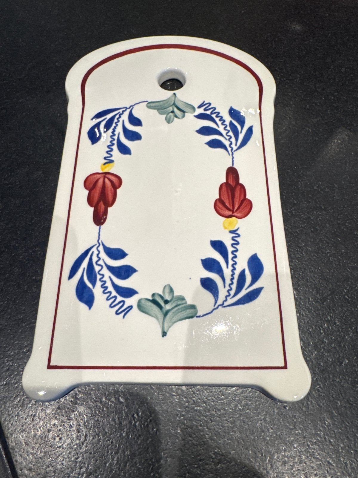 Boch Boerenbont Onderzetters / Wanddecoratie (2 stuks), Ophalen of Verzenden
