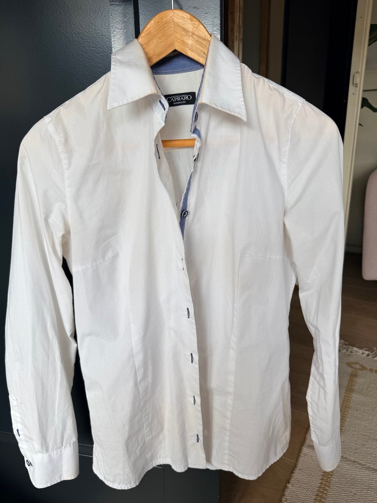 Witte blouse van ROC middelbare hotel school., Ophalen of Verzenden, Gedragen, Maat 36 (S), Wit