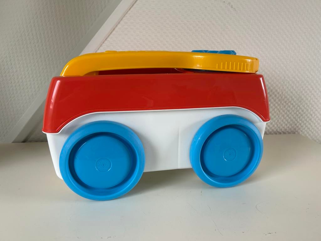 Fisher-Price Mega Bloks Bouw- en Trekkar met Blokken, Kinderen en Baby's, Speelgoed | Bouwstenen, Ophalen of Verzenden, Gebruikt
