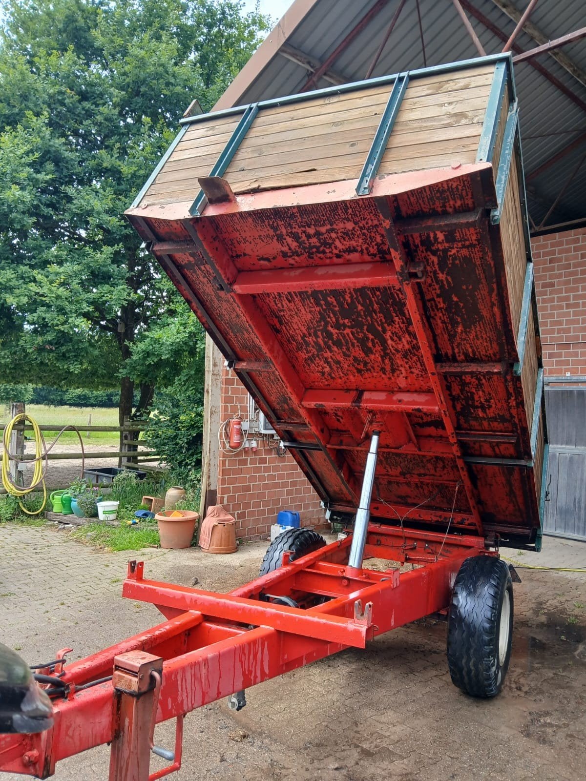 Kipkar kipper Landbouwvoertuig Landbouwkipper Luchtremmen, Zakelijke goederen, Ophalen, Transport