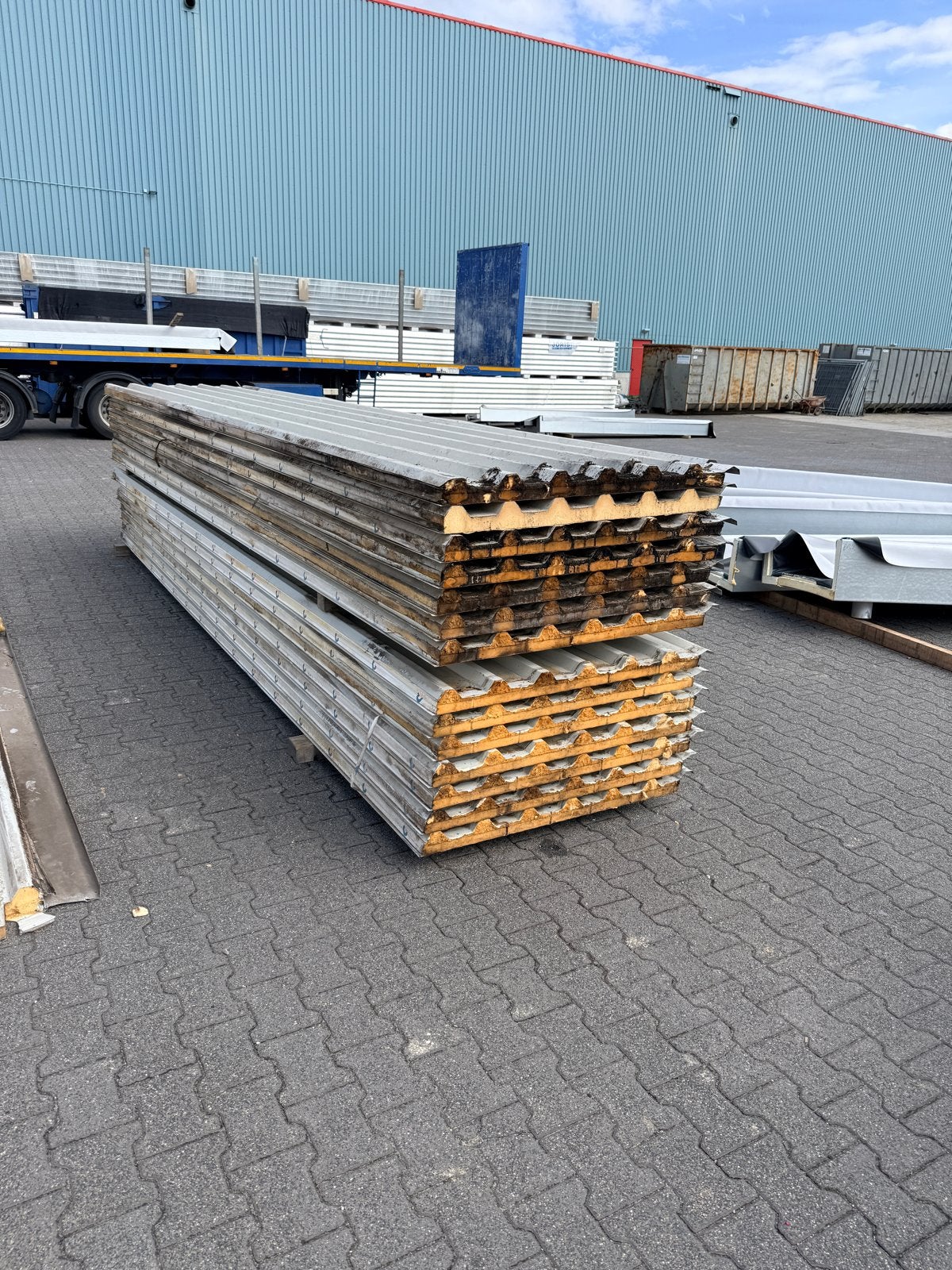 Gebruikte dakplaten - Diverse afmetingen beschikbaar, Gebruikt, 15 m² of meer, Metaal, Grijs