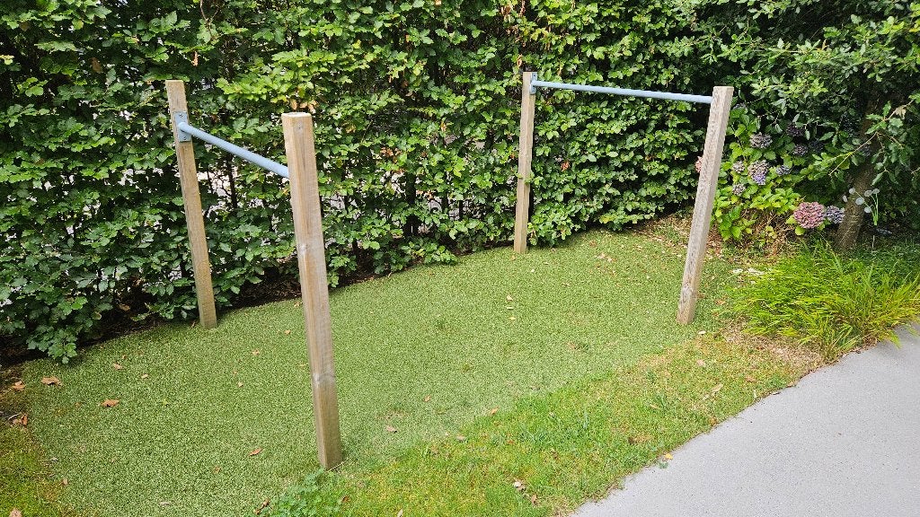 Duikelrek / rekstok 2x 125 cm,in hoogte te bepalen, Ophalen, Gebruikt, Overige typen