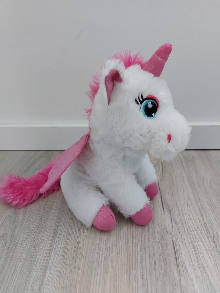 Knuffel action zd trading unicorn eenhoorn roze K9277, Ophalen of Verzenden, Zo goed als nieuw