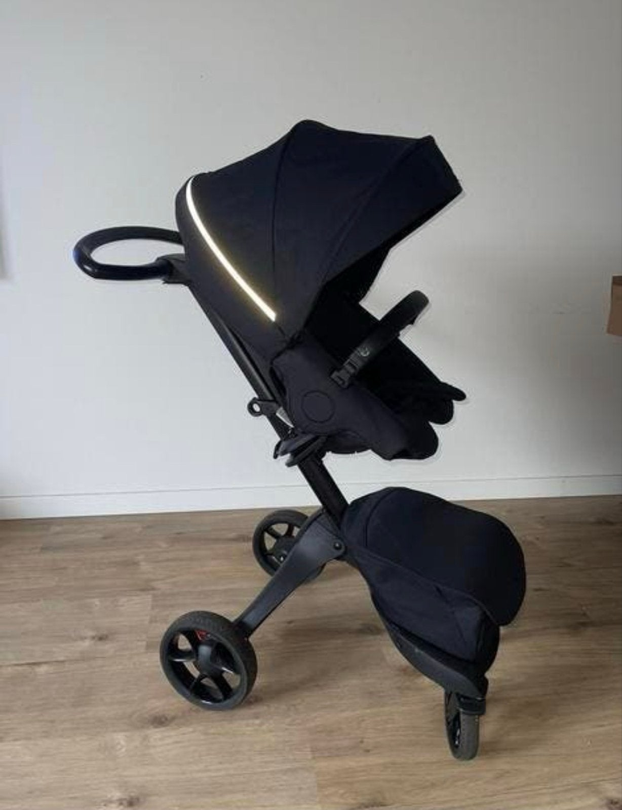 Stokke Xplory Zwart met Cybex Autostoel & Luiertas, Overige merken, Gebruikt, Ophalen of Verzenden, Isofix
