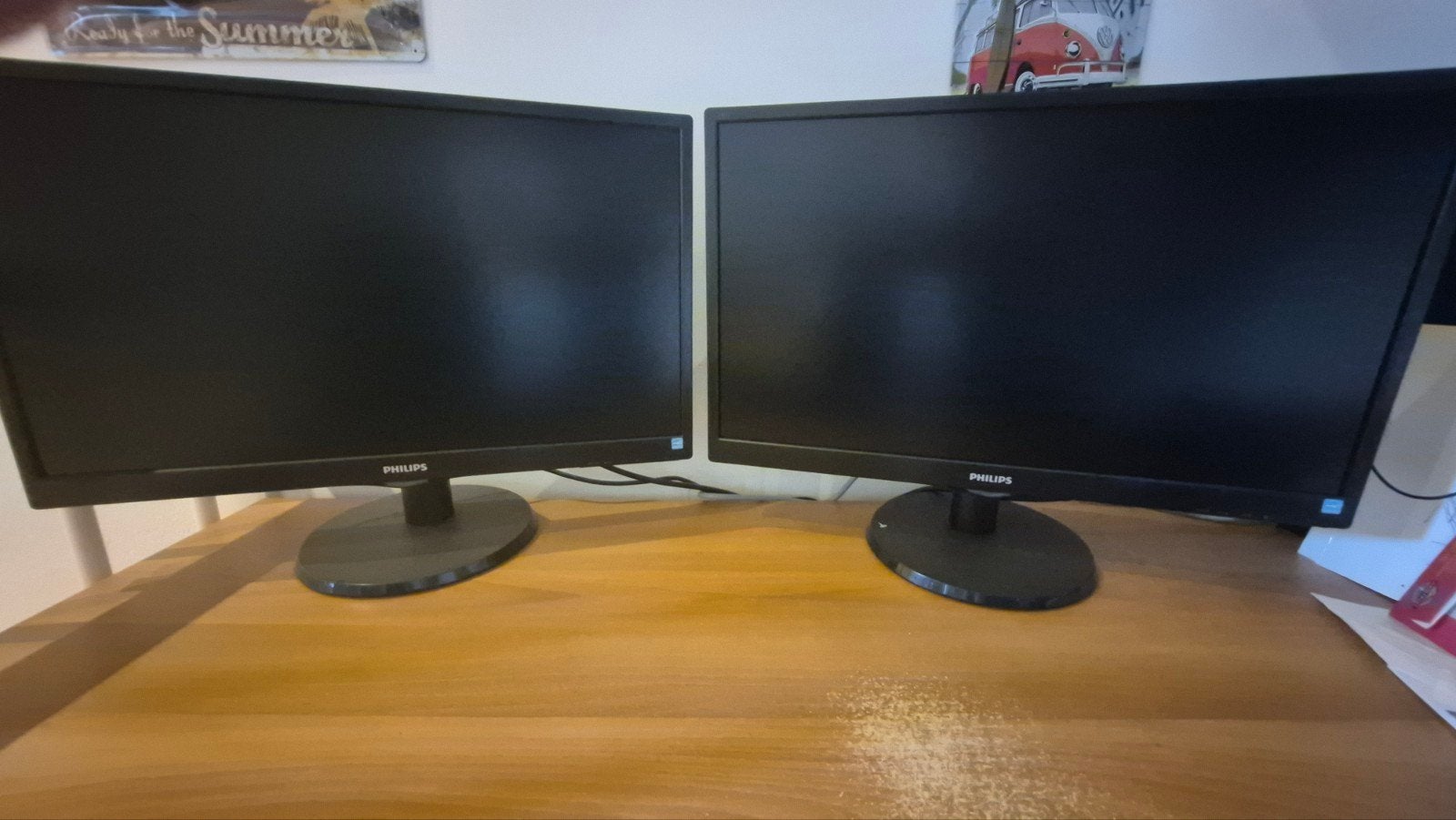 2 Philips 240V Computer beeldschermen, Ophalen
