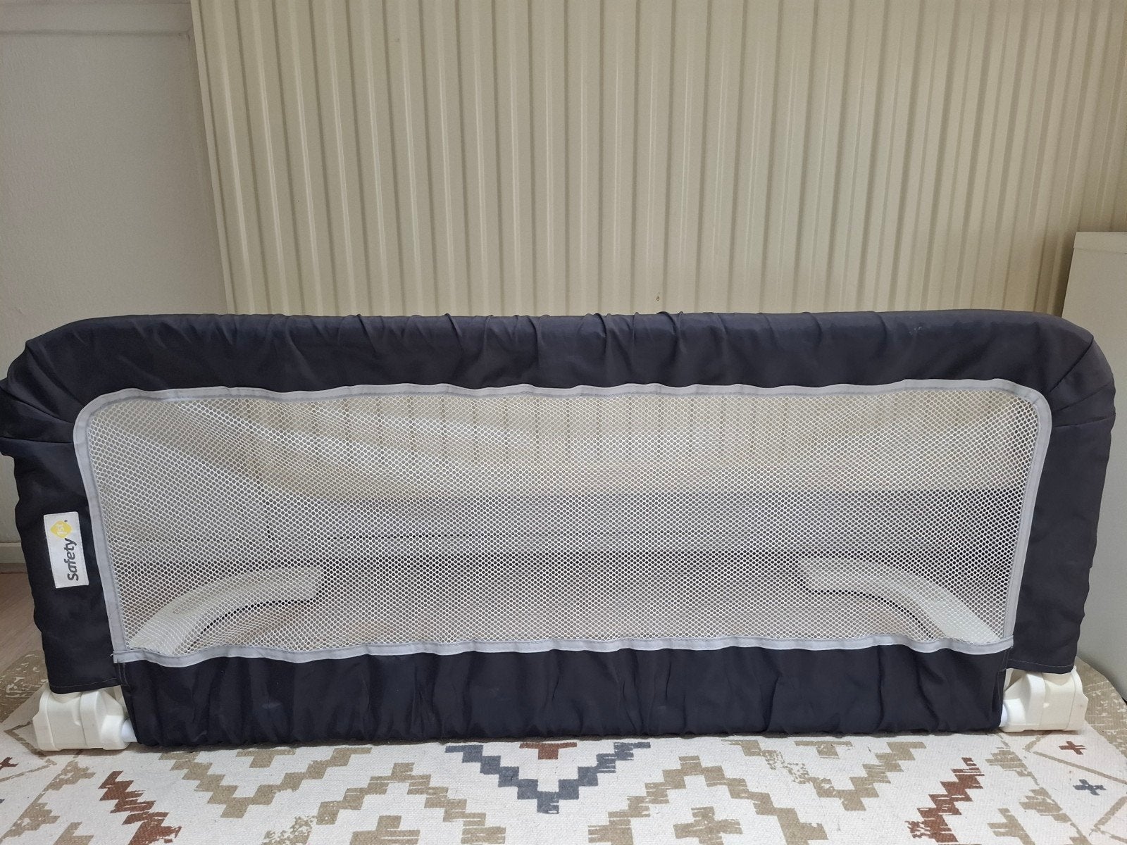 Safety 1st bedhekje - Blauw/wit, opvouwbaar, Ophalen, Overige materialen, Gebruikt, Overige typen