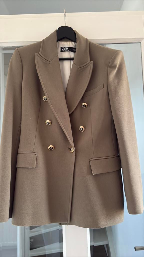blazer Zara mt xs, Kleding | Dames, Ophalen of Verzenden, Zo goed als nieuw, Maat 36 (S), Groen