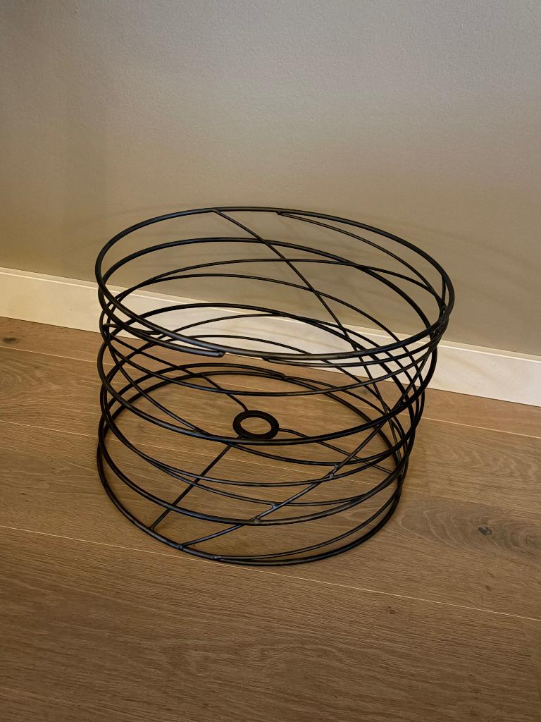 Lampenkap, Huis en Inrichting, Lampen | Lampenkappen, Ophalen, 25 tot 50 cm, Rond, Grijs