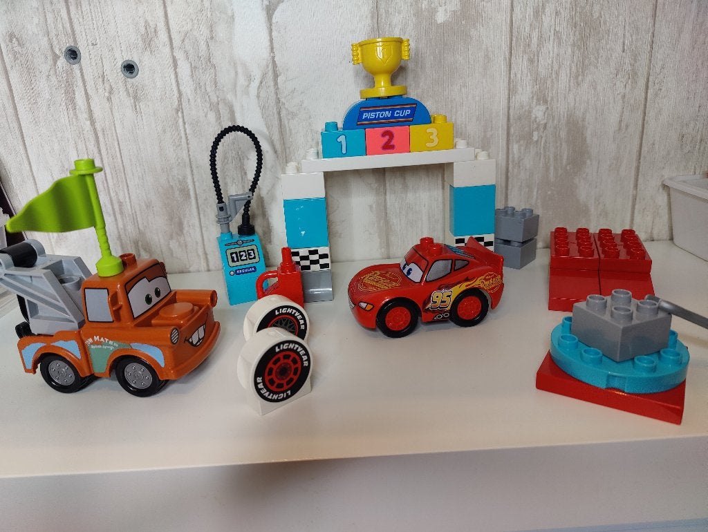 Duplo Bliksem McQueen's racedag, Ophalen of Verzenden, Zo goed als nieuw, Compleet, Duplo