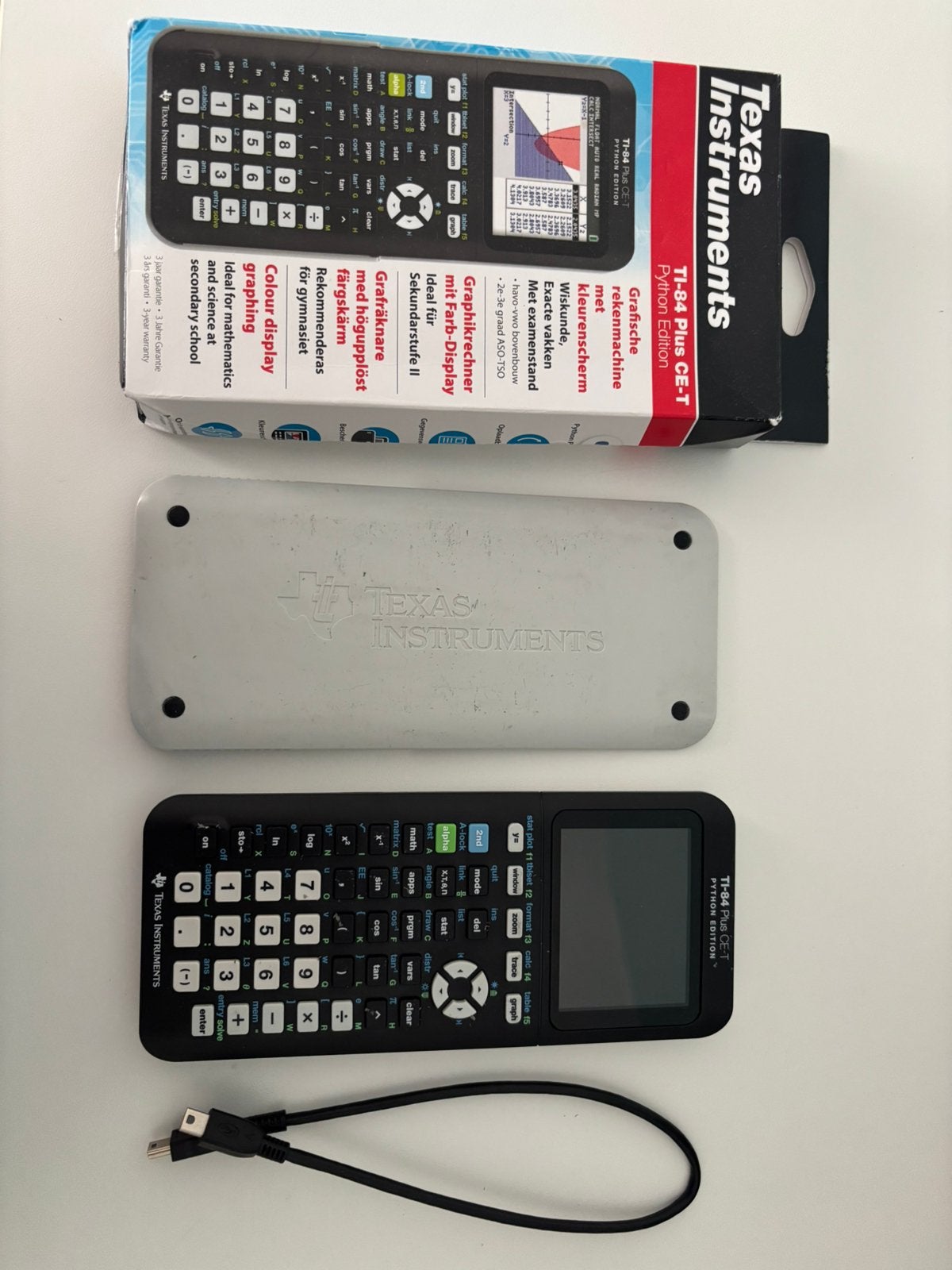 Grafische rekenmachine Texas Instruments TI-84 Plus CE-T, Ophalen of Verzenden, Grafische rekenmachine, Zo goed als nieuw