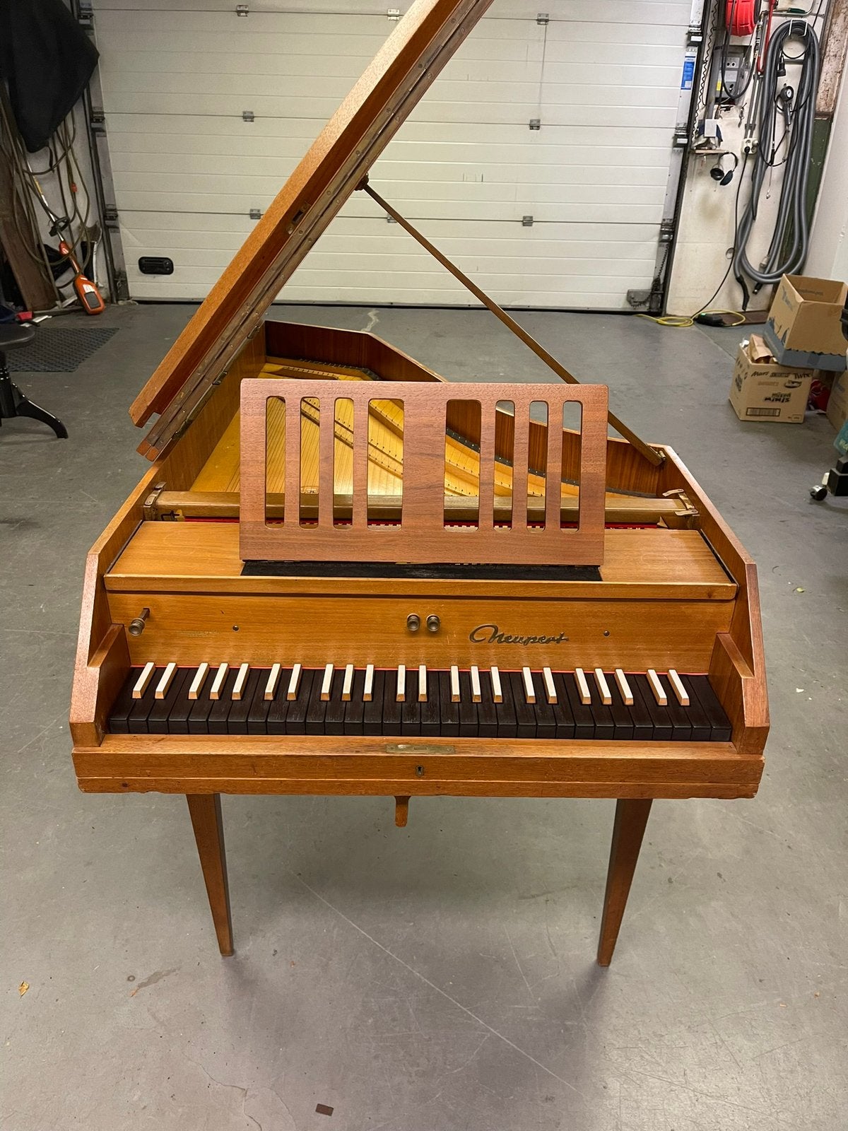 Cheupert spinet, Ophalen, Gebruikt