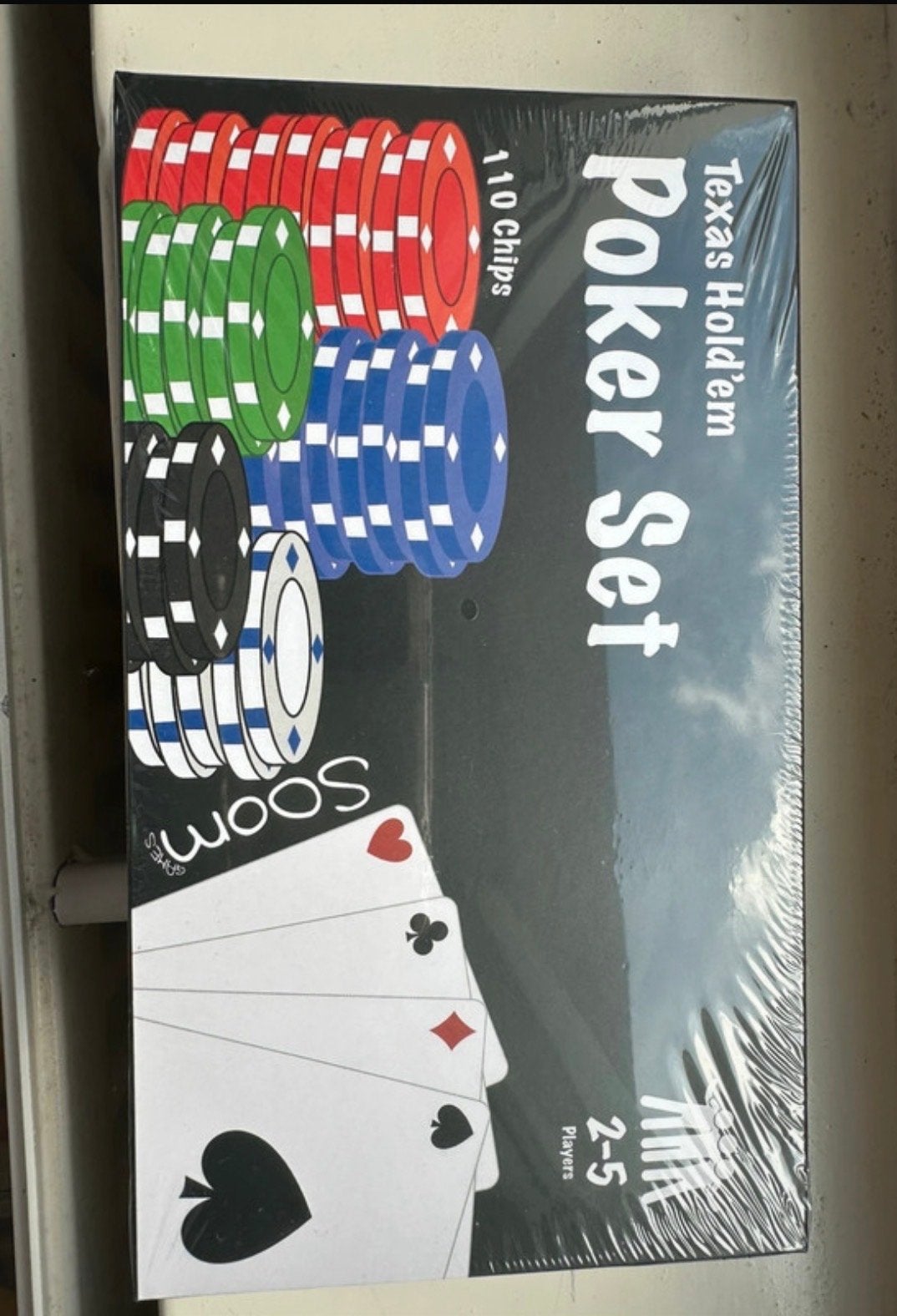 Texas Hold'em Poker Set - 110 Chips - Nieuw in verpakking, Hobby en Vrije tijd, Een of twee spelers, Ophalen of Verzenden, Nieuw