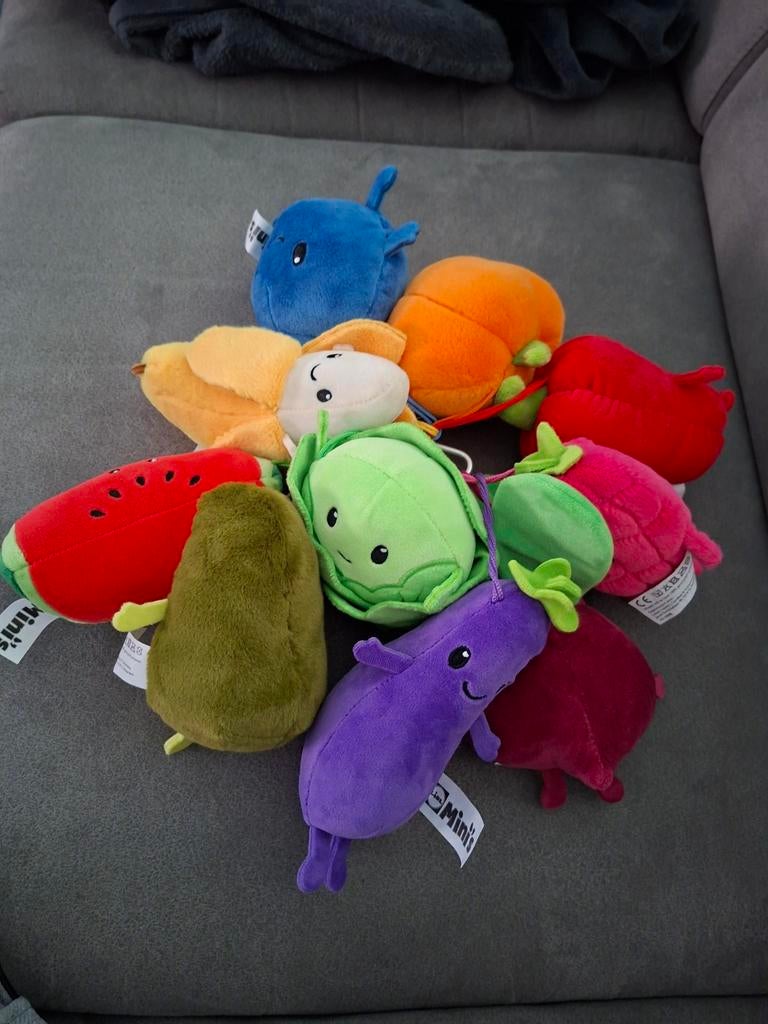 Lidl Mini's knuffels groenten en fruit, Ophalen of Verzenden, Overige typen