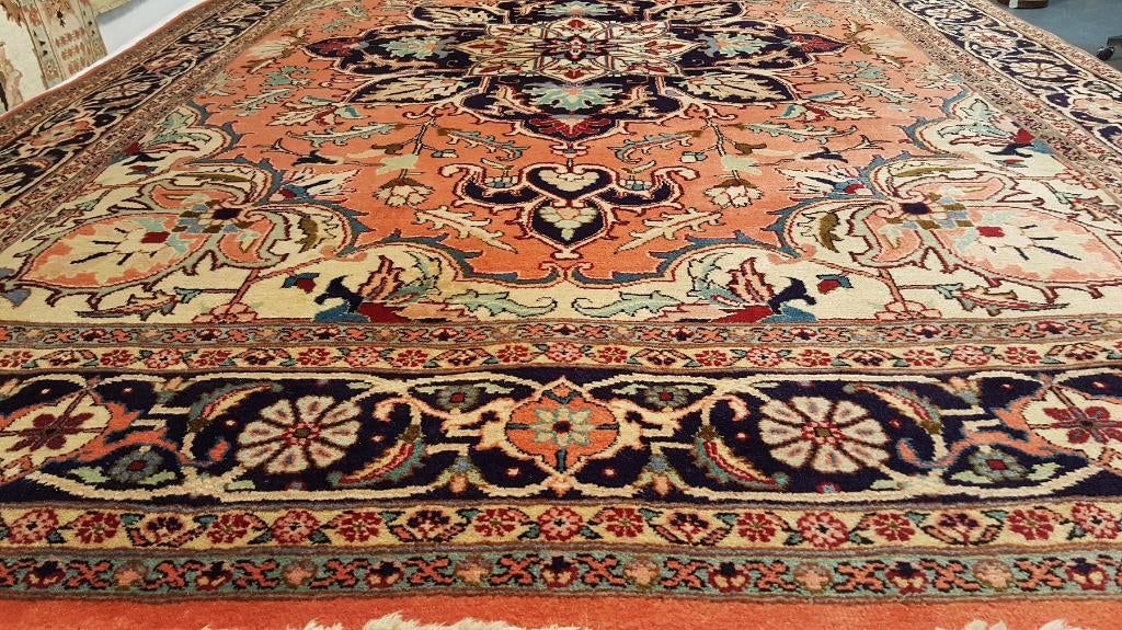 Perzisch tapijt Heriz 317 x242/Wandkleed/Kelim/Oosters/Loper, Www.simatapijten.nl, 200 cm of meer, Ophalen of Verzenden, 200 cm of meer