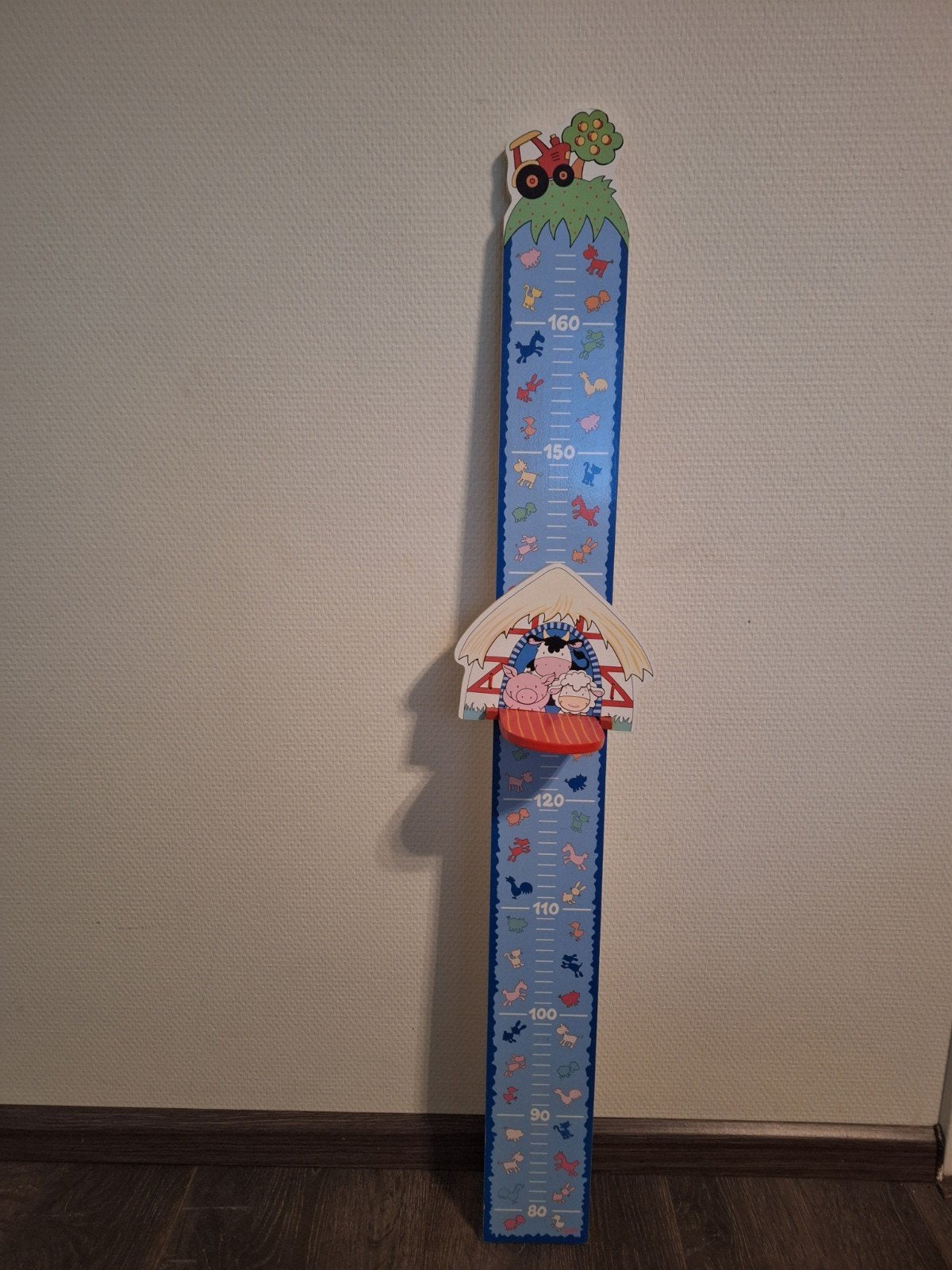Houten groeimeter voor kinderen - Boerderij thema, Ophalen, Gebruikt