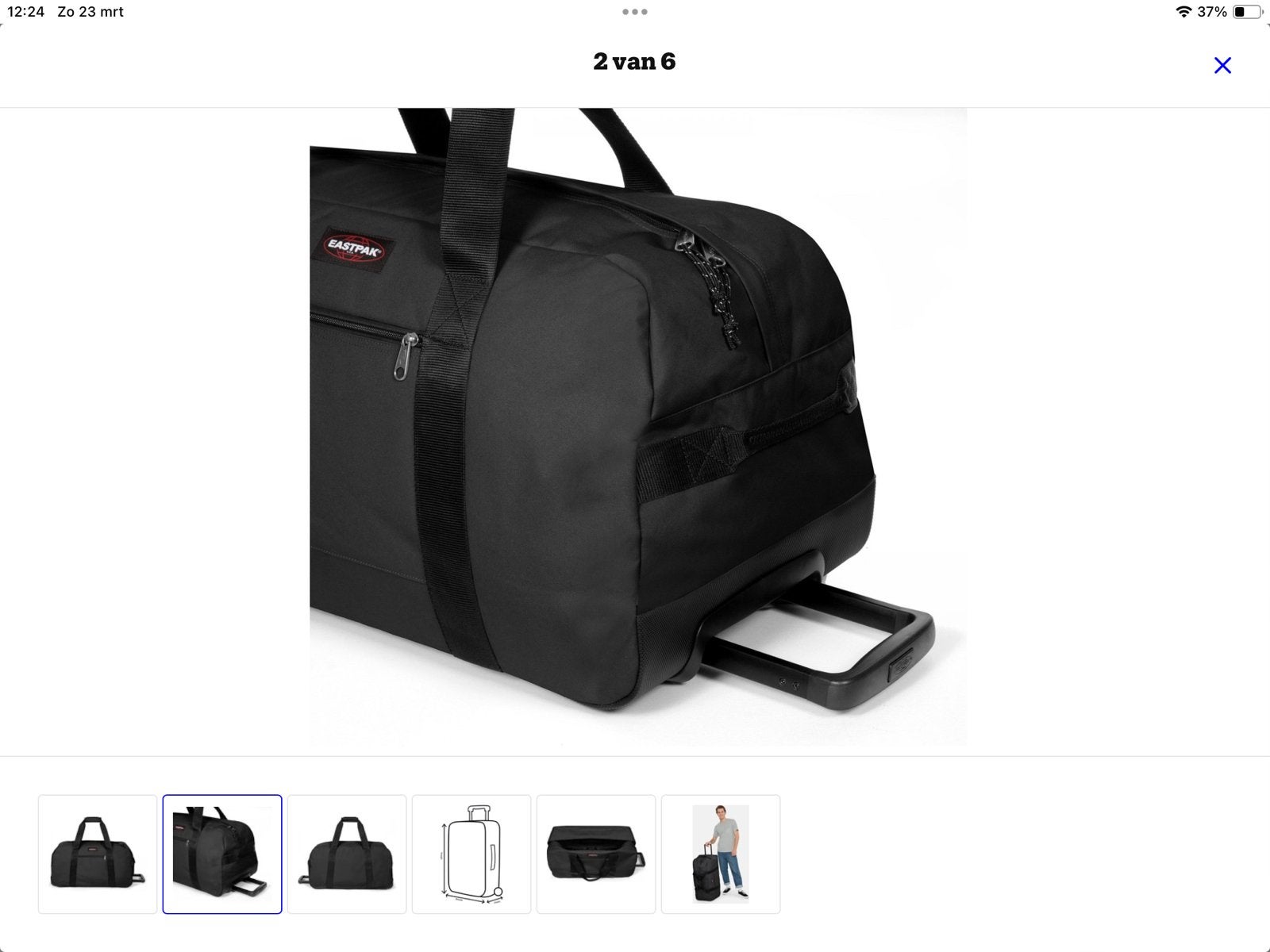 Eastpak reistas met wieltjes - uittrekstang defect 132 liter, Wieltjes, Overige materialen, Gebruikt, 50 tot 60 cm