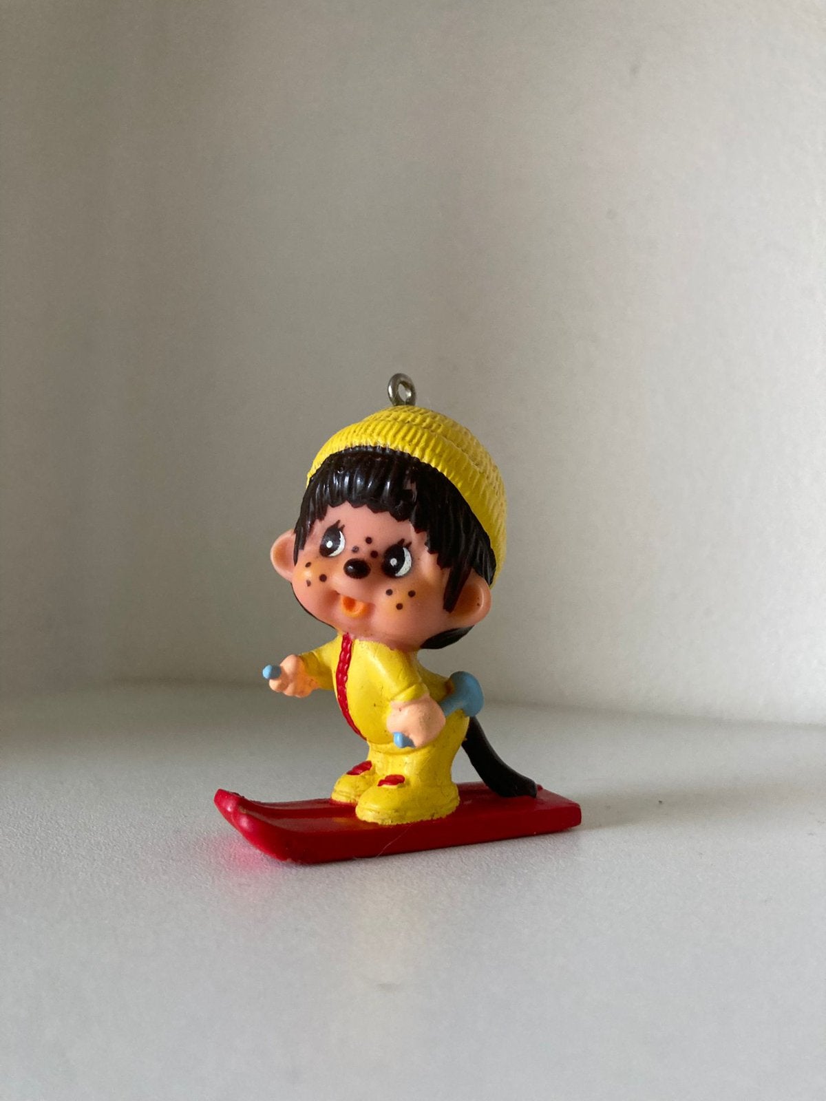 Vintage 1979 Sekiguchi Monchichi - op ski’s, Ophalen of Verzenden, Zo goed als nieuw