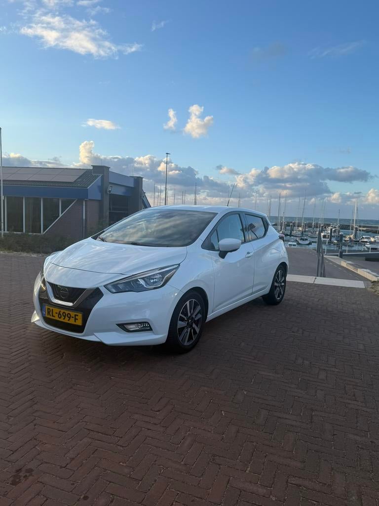 Nissan Micra 0.9 Ig-t 90pk 2018 Wit, Auto's, 40 €/maand, Overige bekleding, Origineel Nederlands, Handgeschakeld