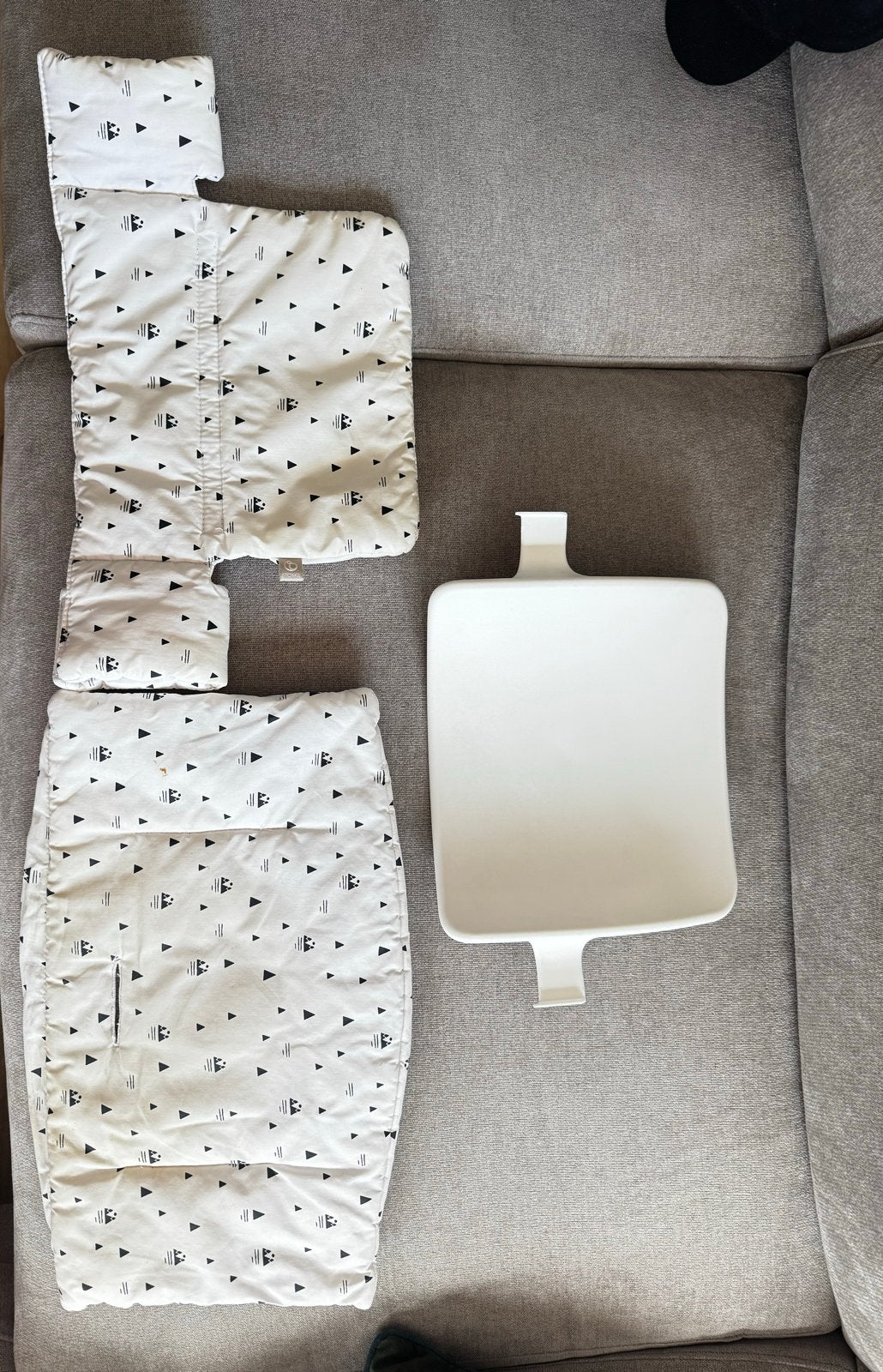 Stokke rugleuning + hoezen + gratis slabbetjes, Kinderen en Baby's, Ophalen of Verzenden, Gebruikt