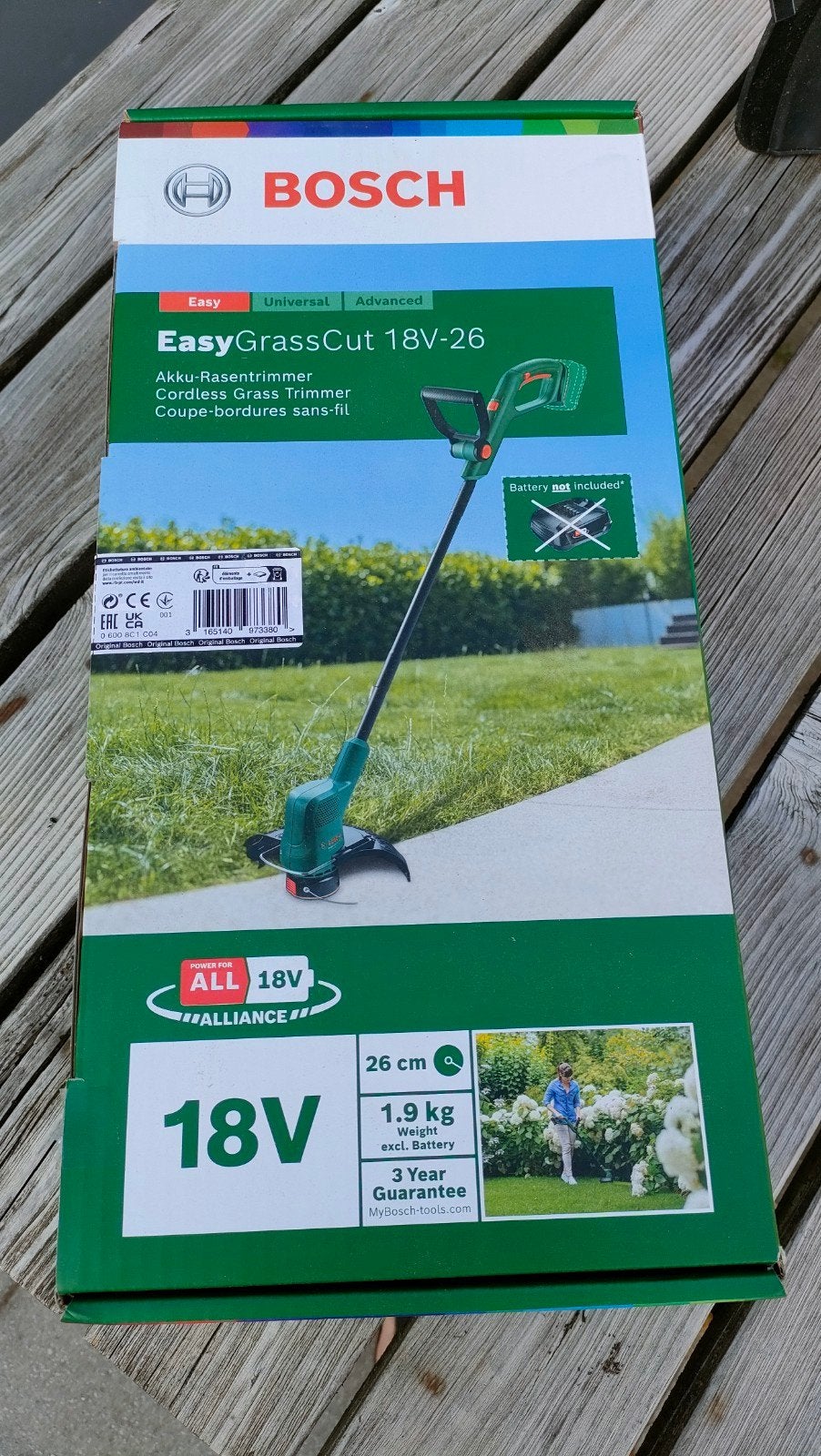 Bosch EasyGrassCut 18V-26 Accu Grastrimmer (excl. accu), Ophalen, Zo goed als nieuw, Bosch