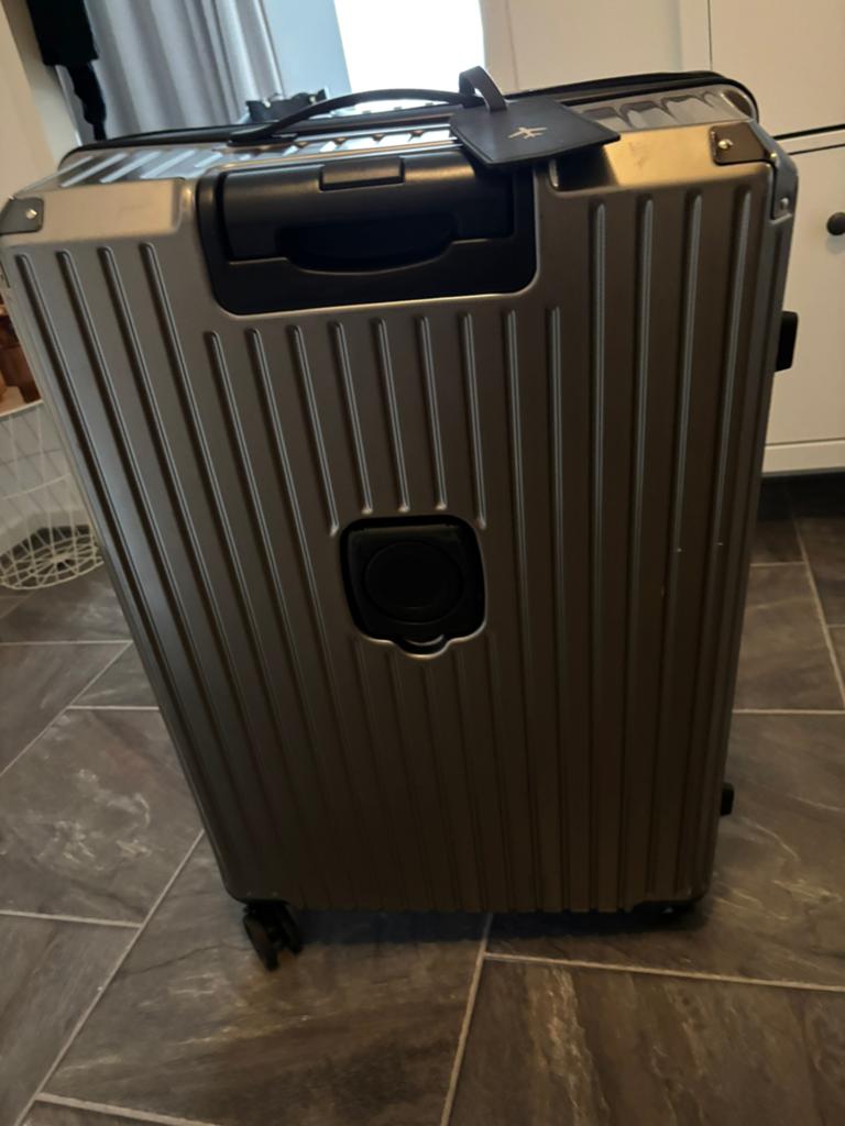 Grote reiskoffer, Ophalen, Hard kunststof, 45 tot 55 cm, Zo goed als nieuw