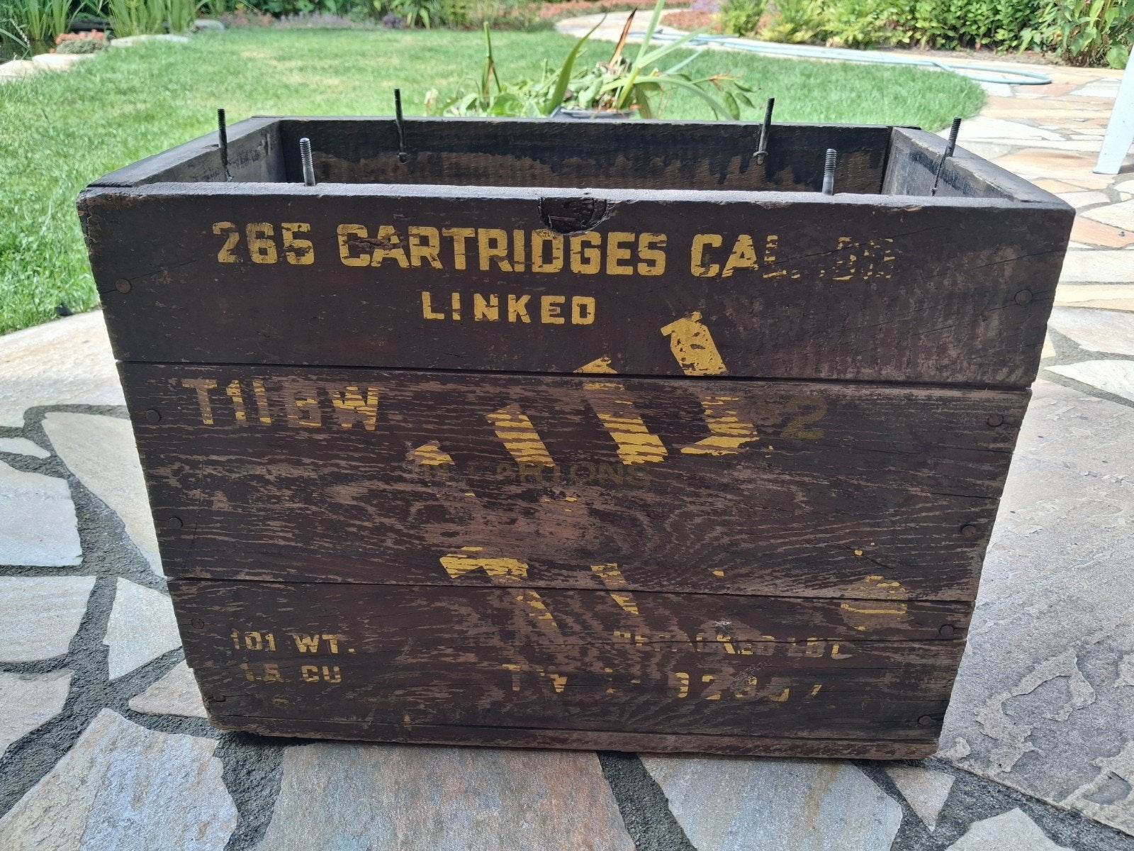 US WW2 Houten cal .50 kist M2HB zonder deksel, ., Ophalen of Verzenden, ., .