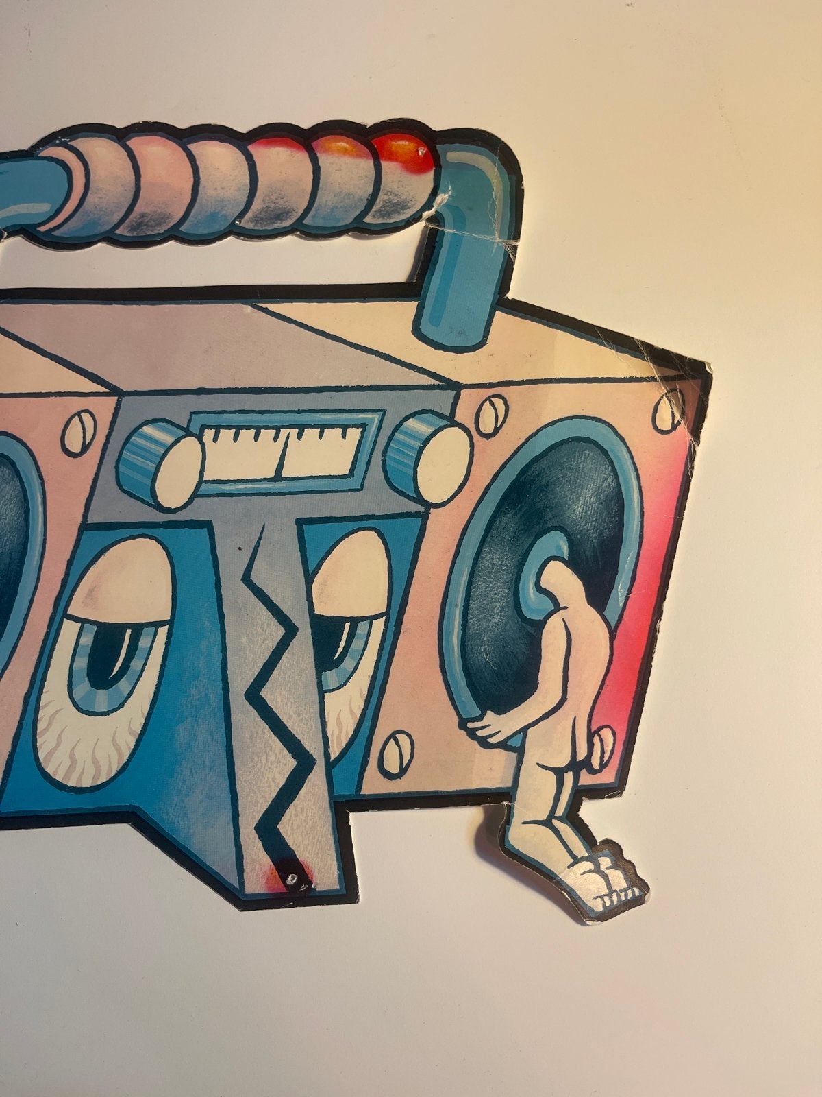 Flyer Dadara - Unieke Boombox Kunstprint, Verzenden