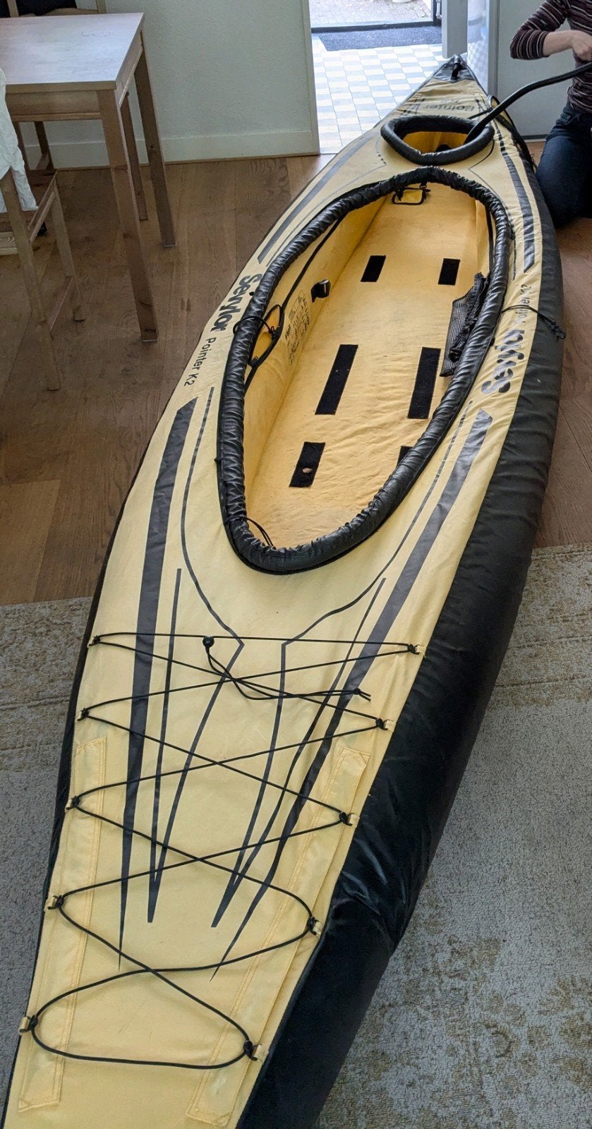 Opblaasbare tweepersoonskayak, Watersport en Boten, Kano's, Ophalen, Gebruikt, Eén persoon, Overige typen