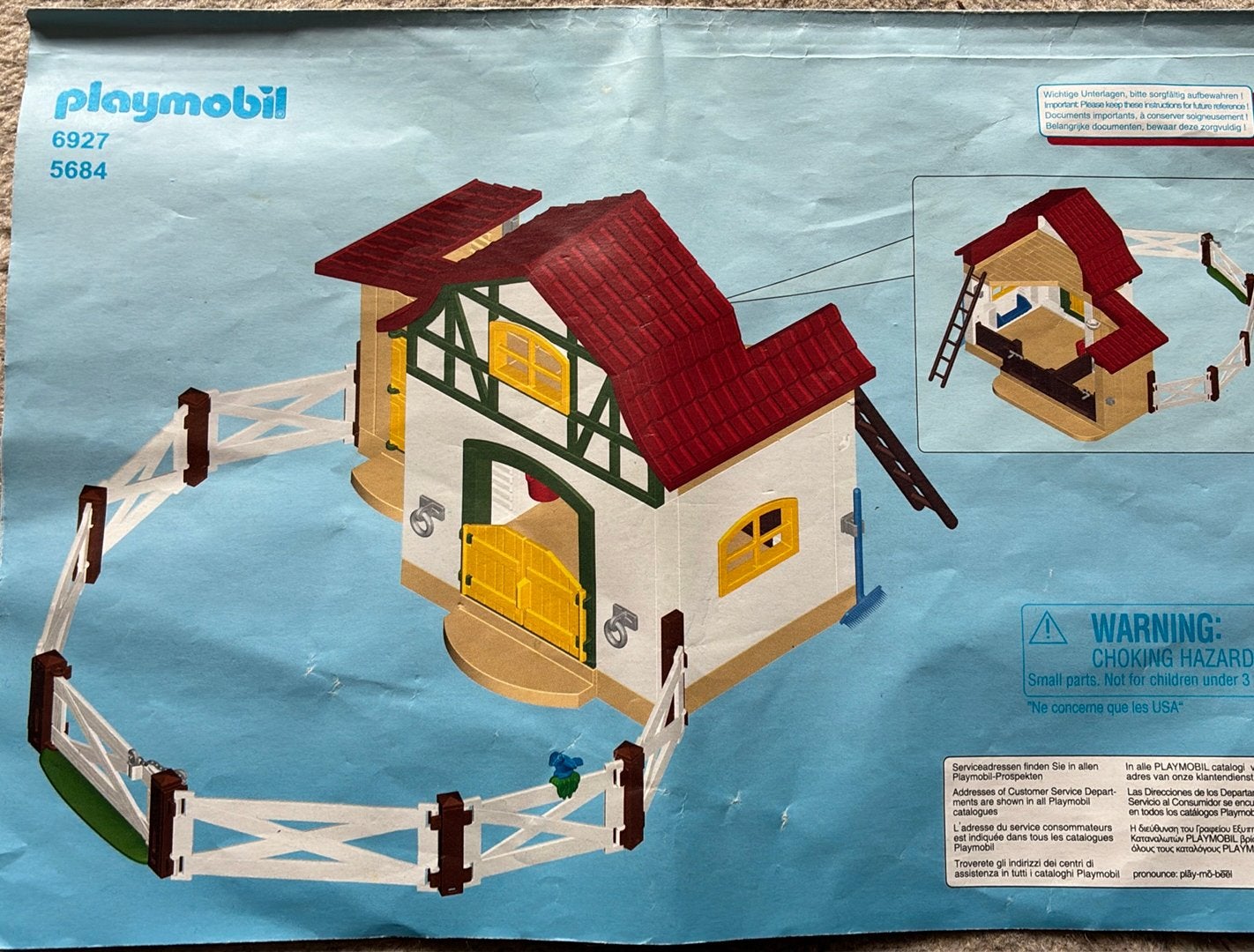 Playmobil 6927 boerderij, Gebruikt, Gebouw, Complete set, Ophalen of Verzenden
