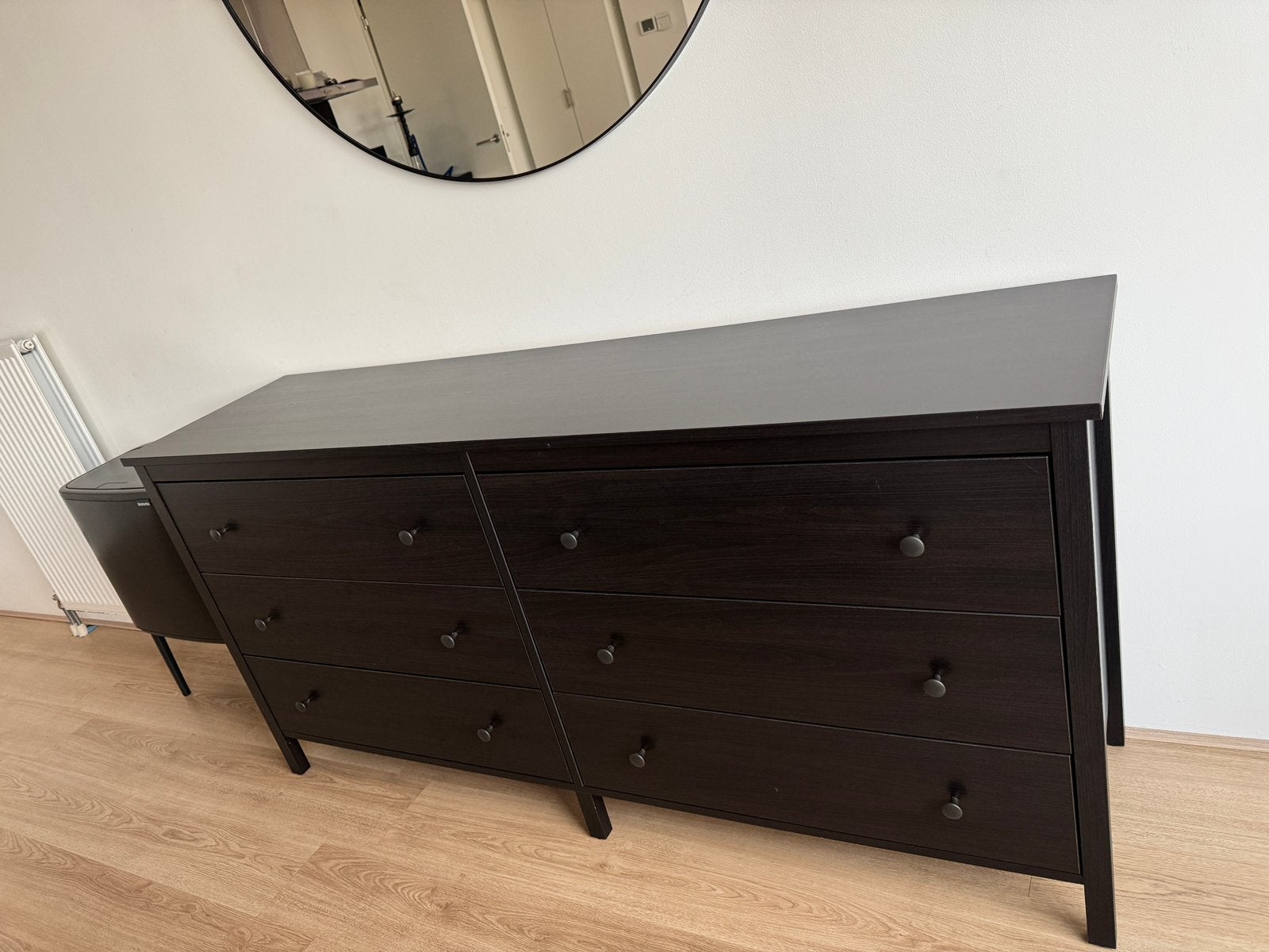 IKEA dressoir / ladekast met 6 lades – zwartbruin, Huis en Inrichting, Zo goed als nieuw, Met lade(s), 25 tot 50 cm, 50 tot 100 cm