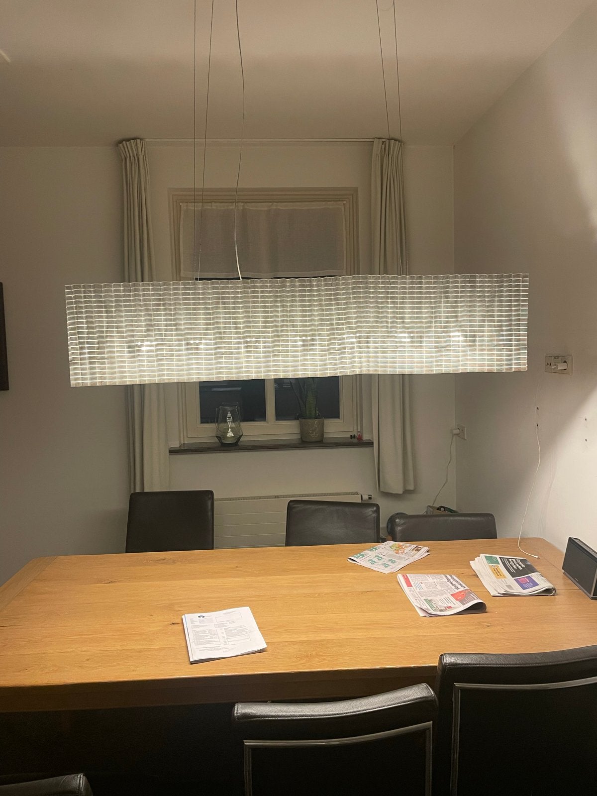 Design LED hanglamp Luca voor boven eettafel, Ophalen, Zo goed als nieuw, Metaal, Overige fittingen