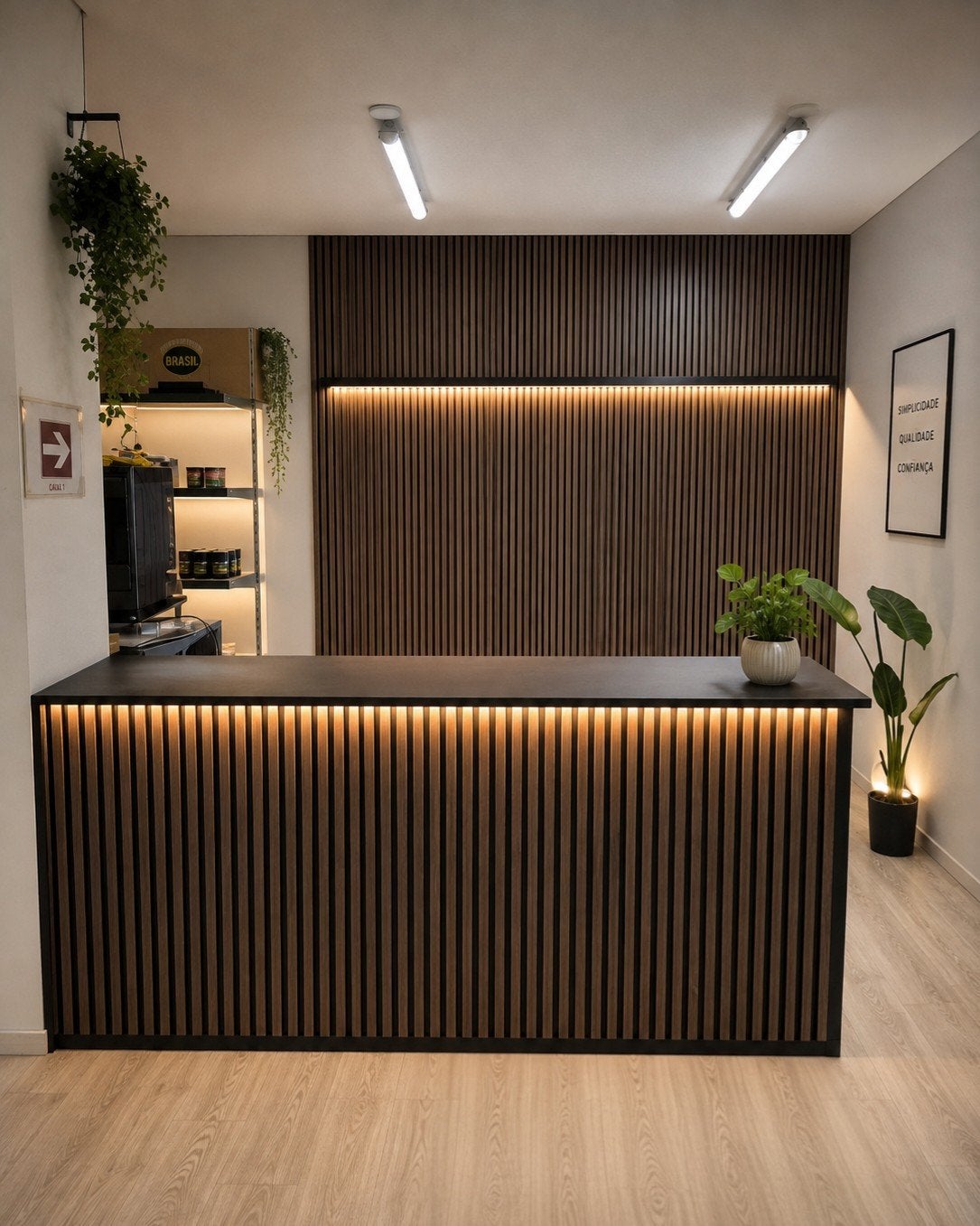 complete maatwerk toonbank met ledstrip en opbergruimte, Ophalen of Verzenden, Nieuw