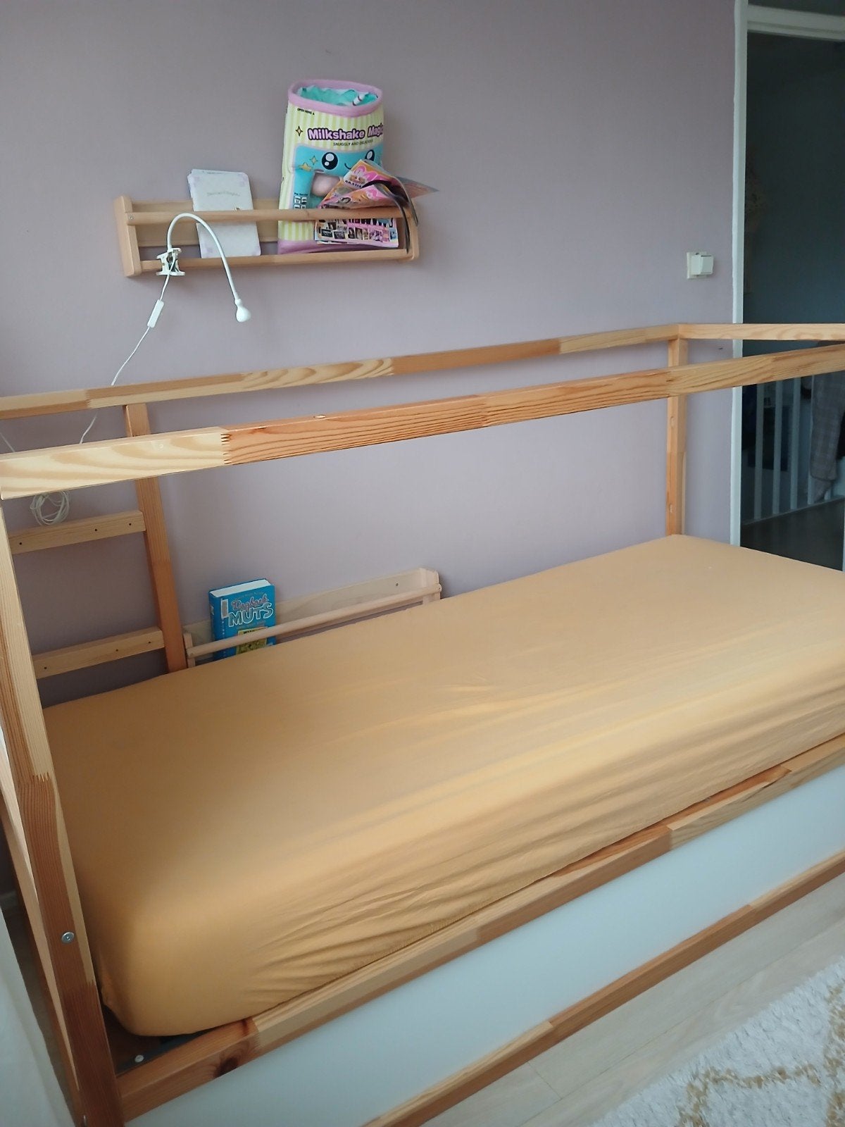 IKEA Kura omkeerbaar bed met matras, 85 tot 100 cm, Hoogslaper of Stapelbed, Gebruikt, Ophalen of Verzenden