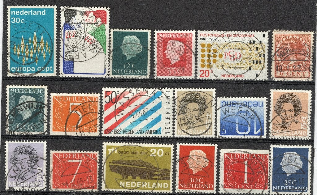 Stempels wo Soest Weesp Wassenaar Uithoorn (9375), Verzenden, Na 1940, Gestempeld