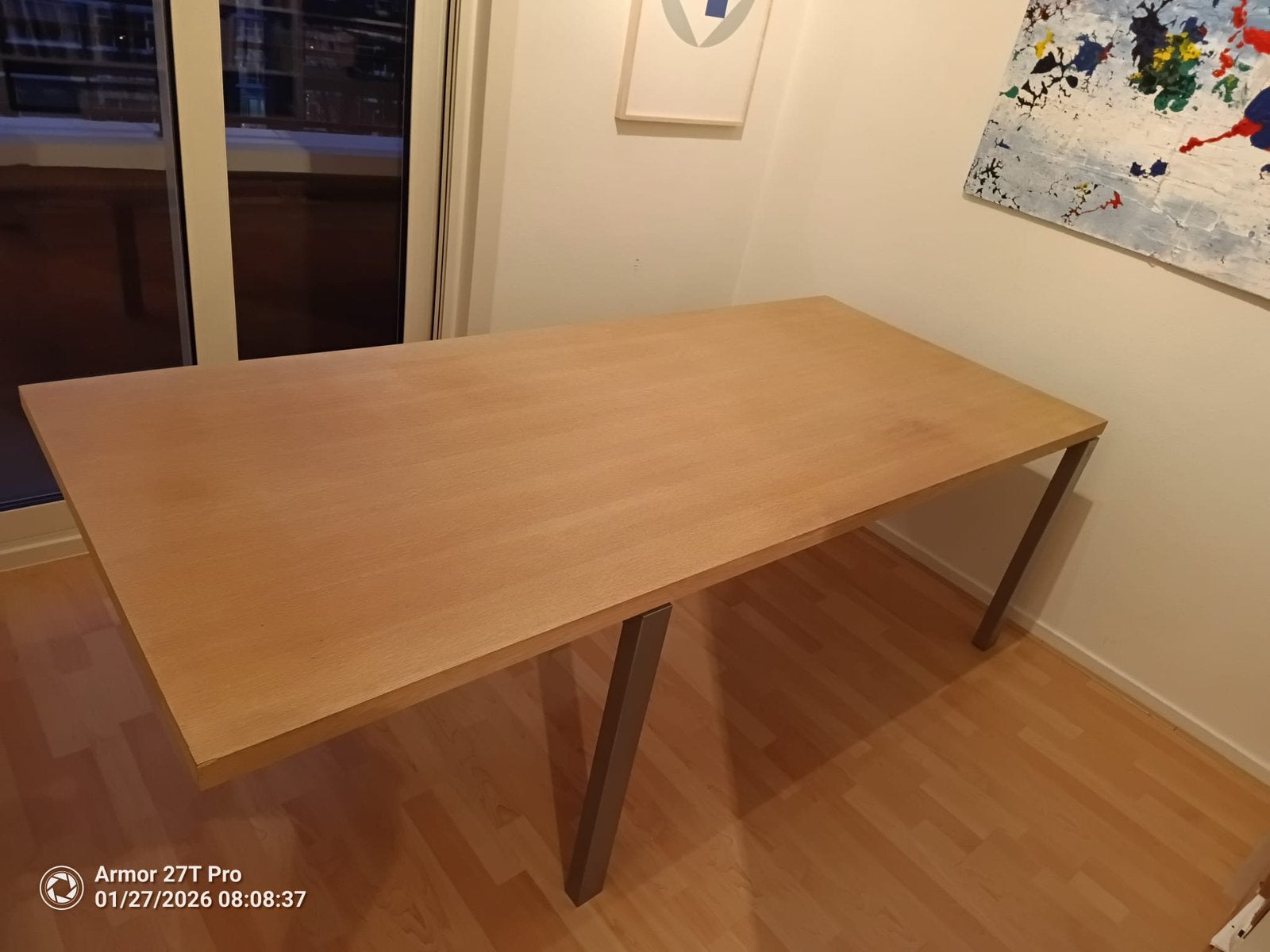 Pastoe jaren 50 tafel 90x210 72,5 hoog., Huis en Inrichting, Tafels | Eettafels, Ophalen, Overige materialen, 200 cm of meer, 50 tot 100 cm