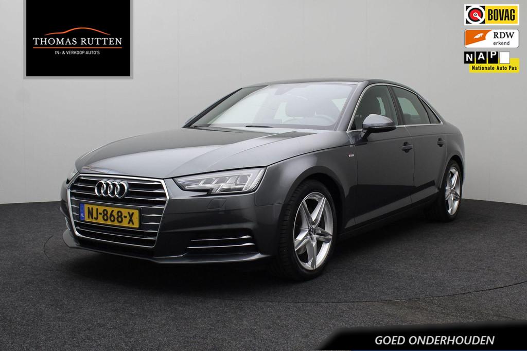 Audi A4 Limousine 1.4 TFSI S-Line Sport 2017 | Navigatie | G, Auto's, Gebruikt, 150 pk, Bluetooth, Origineel Nederlands