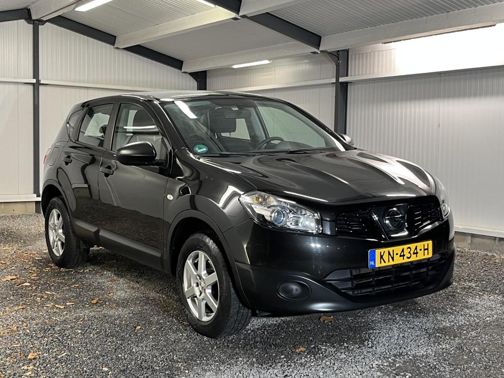 Nissan Qashqai 1.6 Visia 2013 Zwart*157.Dkm*ECC CRUISE 17''L, Voorwielaandrijving, Stof, Gebruikt, 4 cilinders