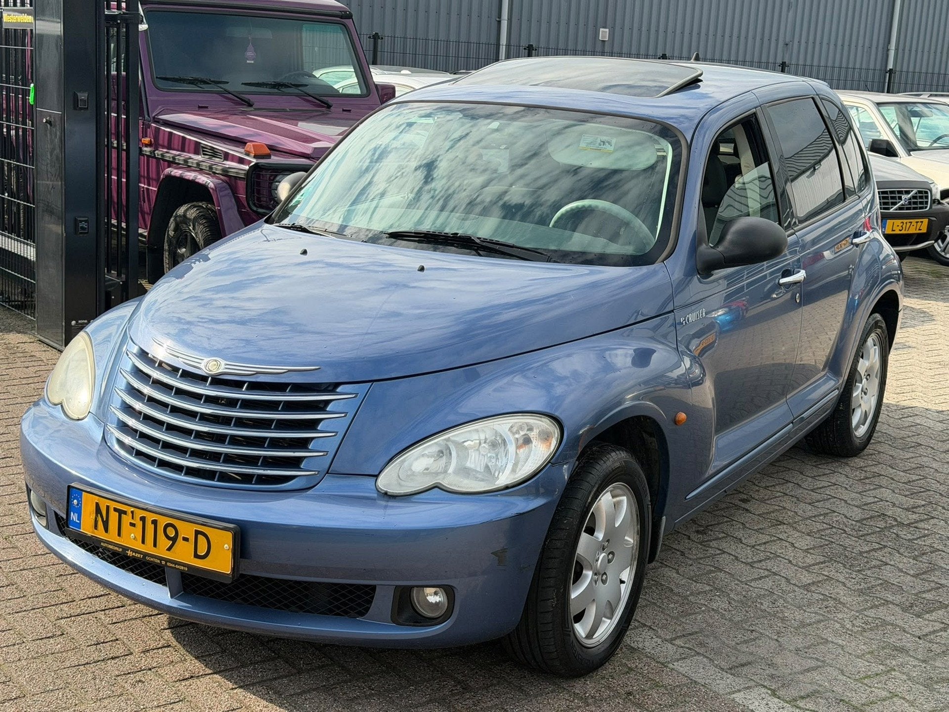 Chrysler PT Cruiser 1.6i Touring 2007 Schuifdak Airco Nieuwe, Auto's, Gebruikt, 4 cilinders, Verwarmde buitenspiegels, Blauw