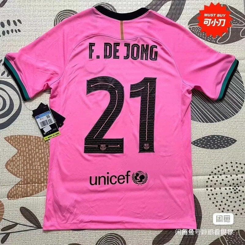 FC Barcelona 2020-21 season De Jong away second kit, Verzamelen, Sportartikelen en Voetbal, Ophalen of Verzenden, Nieuw, Buitenlandse clubs