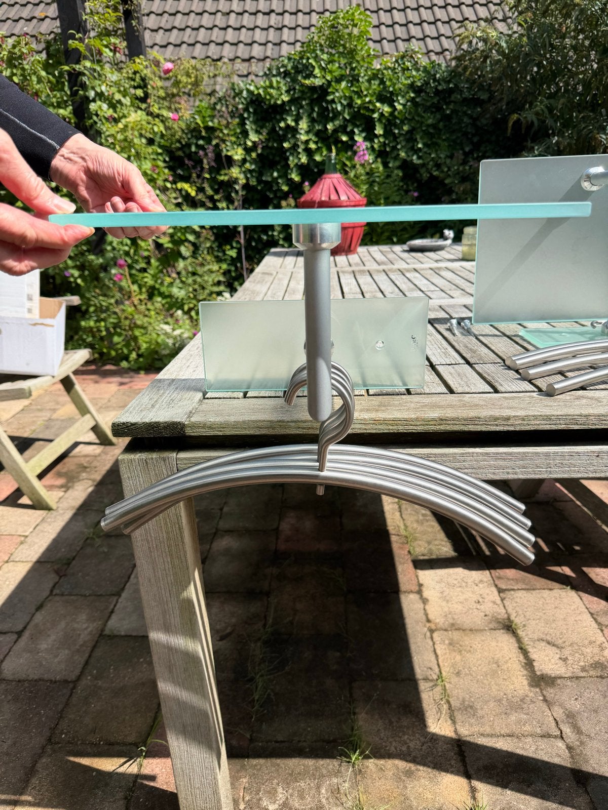 D-TEC design kapstokken, 2 stuks met 8 hangers, Minder dan 100 cm, Ophalen, Wandkapstok, Glas