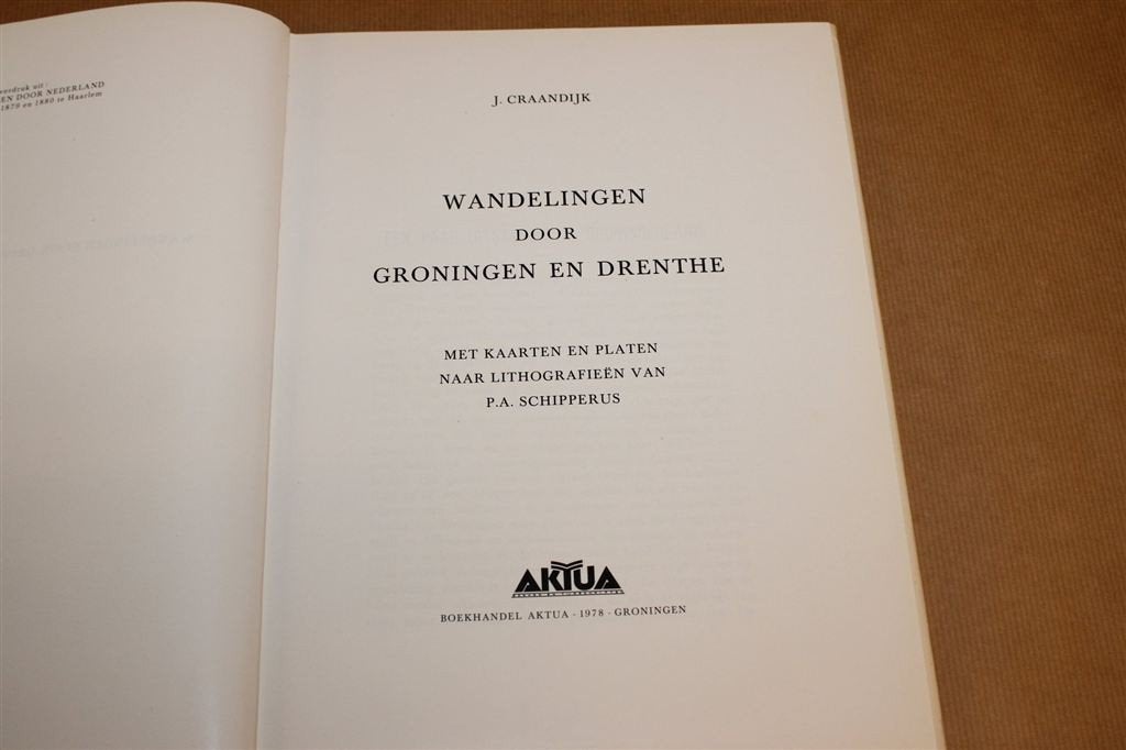 Wandelingen door Groningen & Drenthe 1879-1880, Boeken, Ophalen of Verzenden, Gelezen