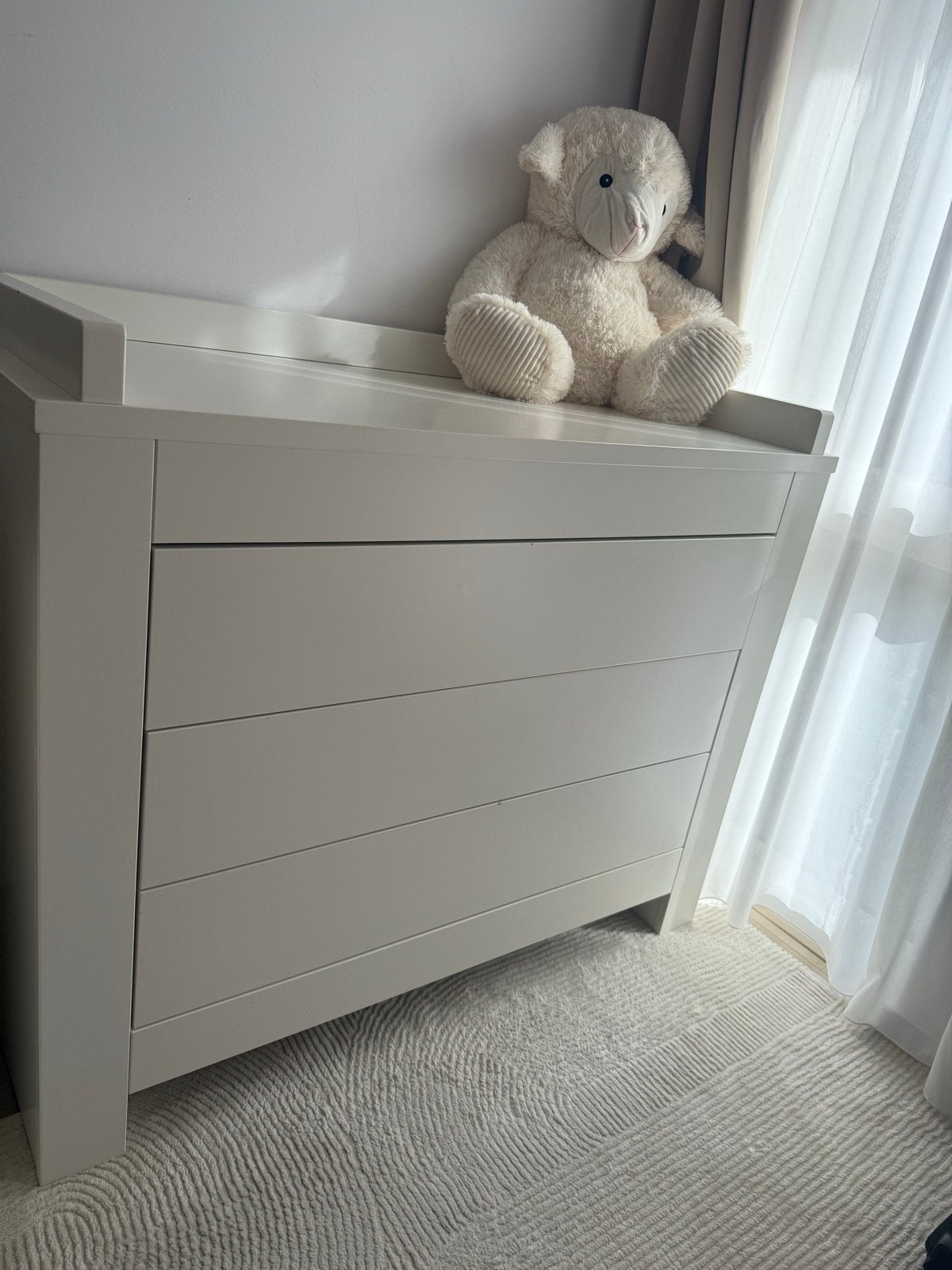 Complete Babykamer Kidsmill Alaska, Ophalen, 50 tot 70 cm, 105 cm of meer, Opstaande rand
