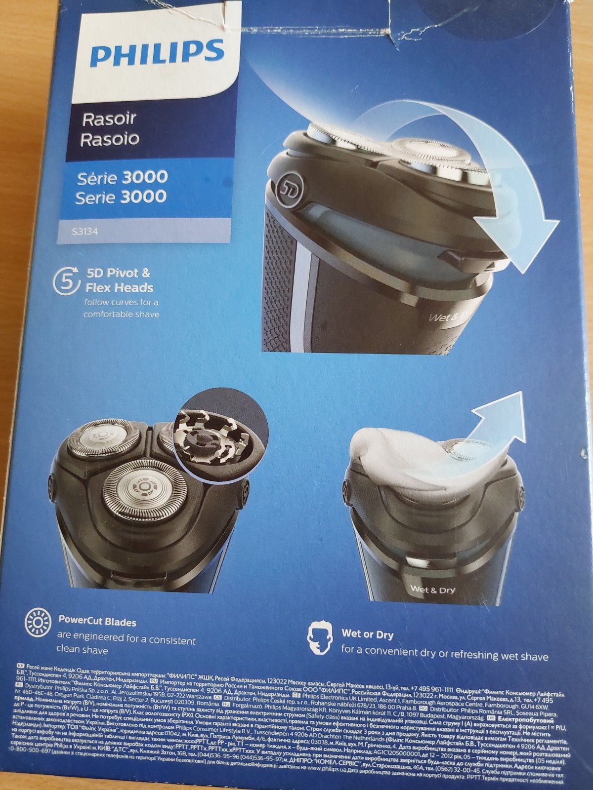 Philips scheerapparaat  serie 3000 S3134, Ophalen of Verzenden, Nieuw, Scheren en Epileren