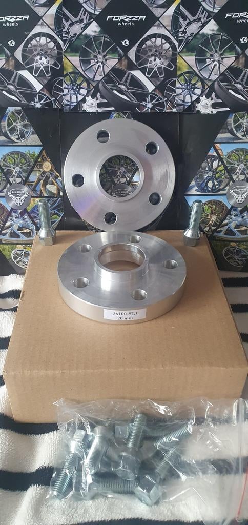 Spoorverbreders spacers Golf 3 gti Polo 5x100 57,1 20mm, Ophalen of Verzenden