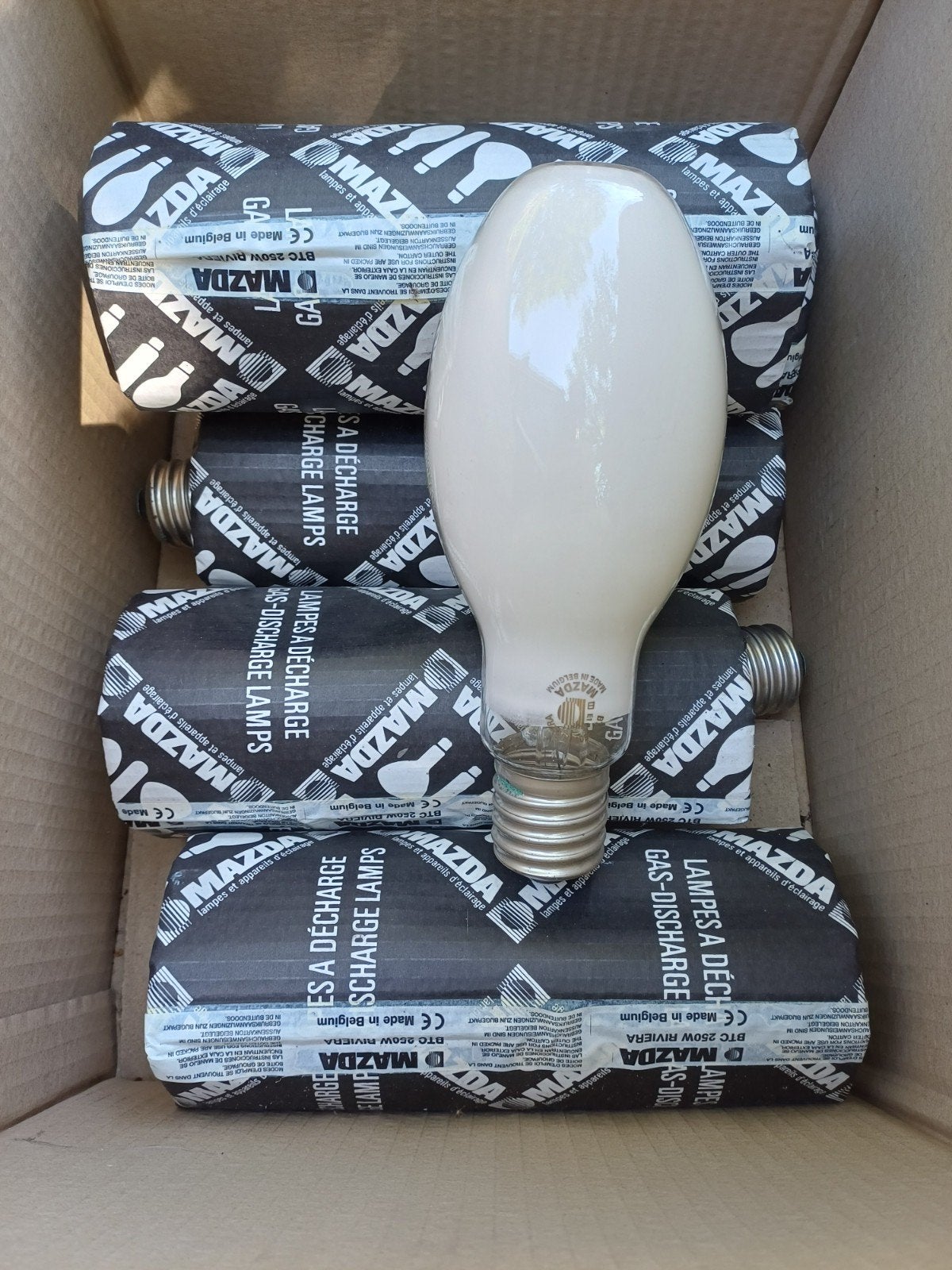 6x Mazda BTC 250 Watt Riviera, Ophalen of Verzenden, Nieuw, E40, Gloeilamp