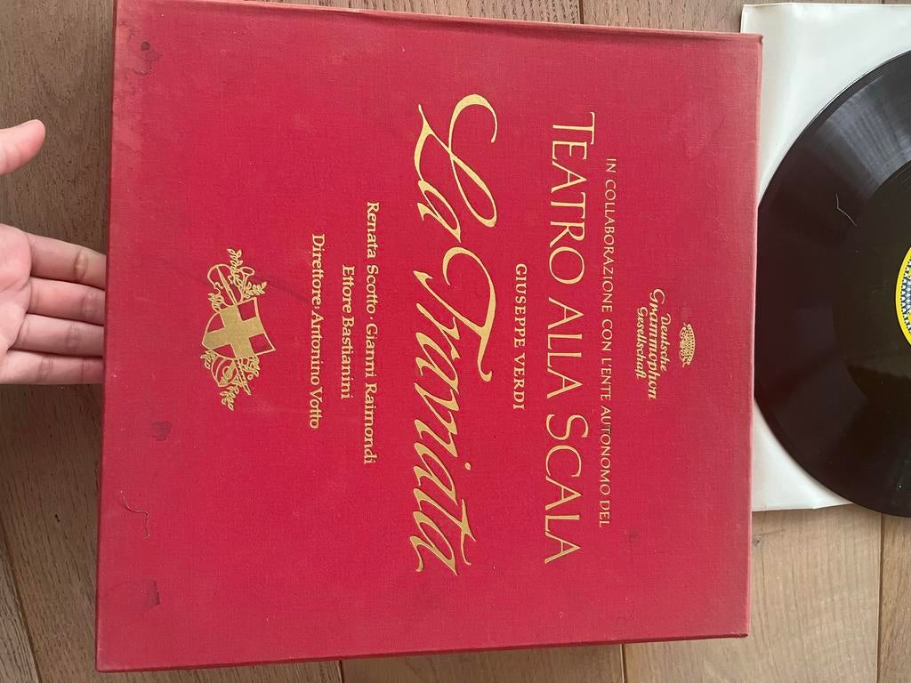 Giuseppe Verdi - La Traviata - Deutsche Grammophon LP Box, Cd's en Dvd's, Vinyl | Klassiek, Gebruikt, Romantiek, Opera of Operette