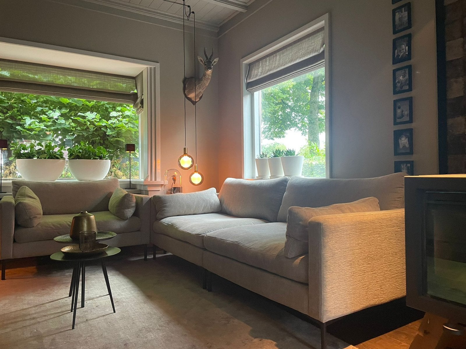 BUITENKANS Zuiver Summer Latte zithoek, Ophalen, Zo goed als nieuw, 125 tot 150 cm, Stoffenbank